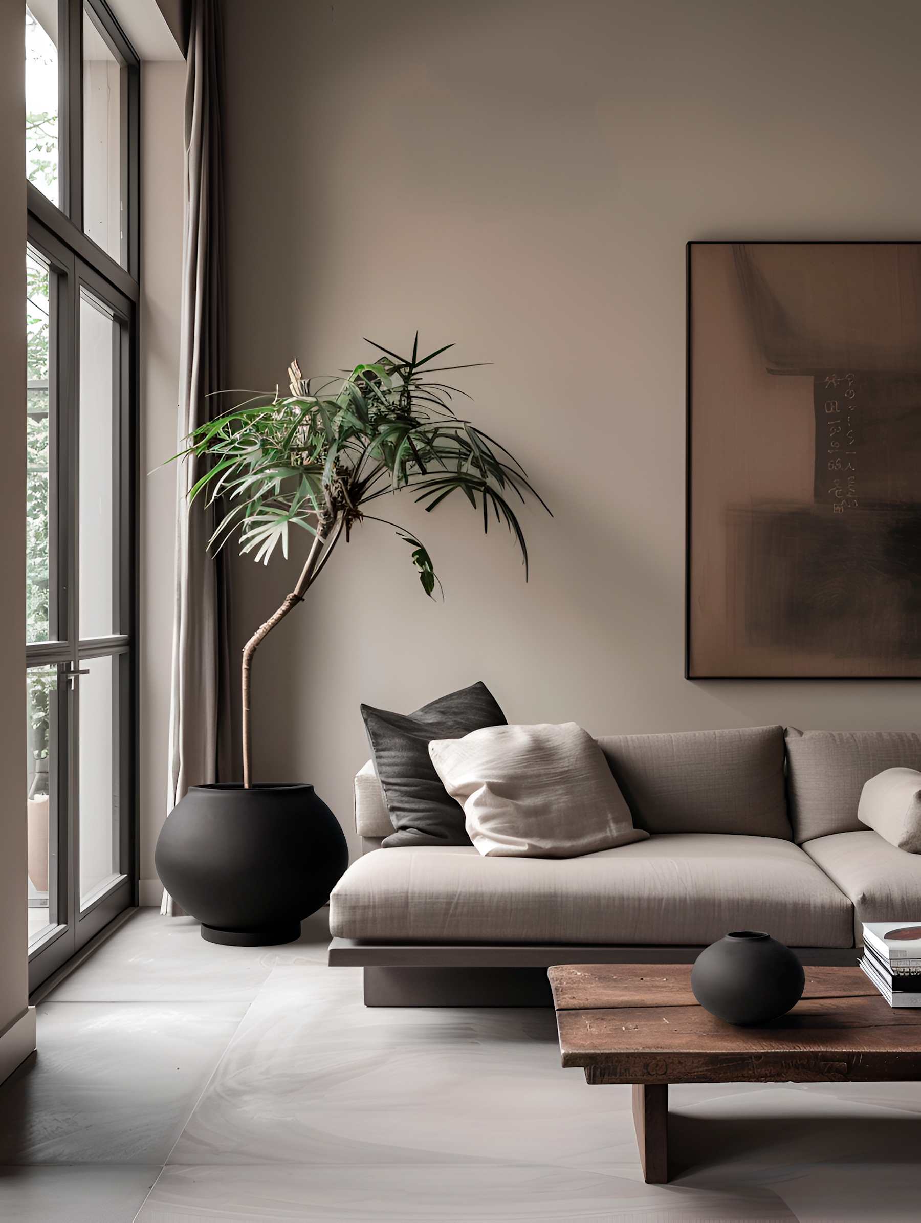 101 COPENHAGEN ΒΑΖΟ Βάζο Sunao Fat Mini Μαύρο / Κεραμικό L28 x W28 x H22 101 COPENHAGEN