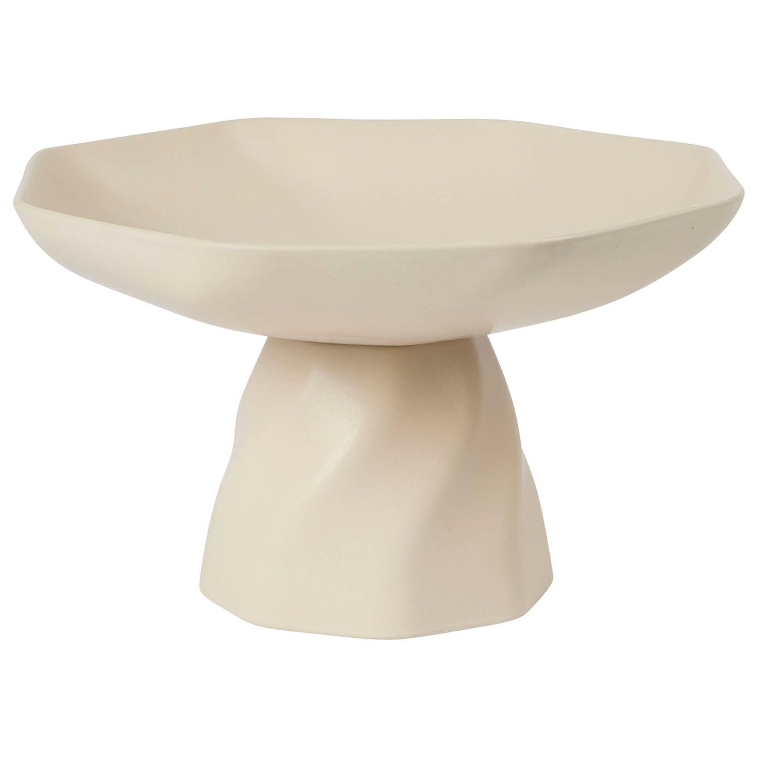 Broste Copenhagen Διακοσμητικό Μπολ Διακοσμητικό Μπολ Limfjord Centrepiece Κεραμικό Μπεζ H28 Ø16 cm, Broste Copenhagen