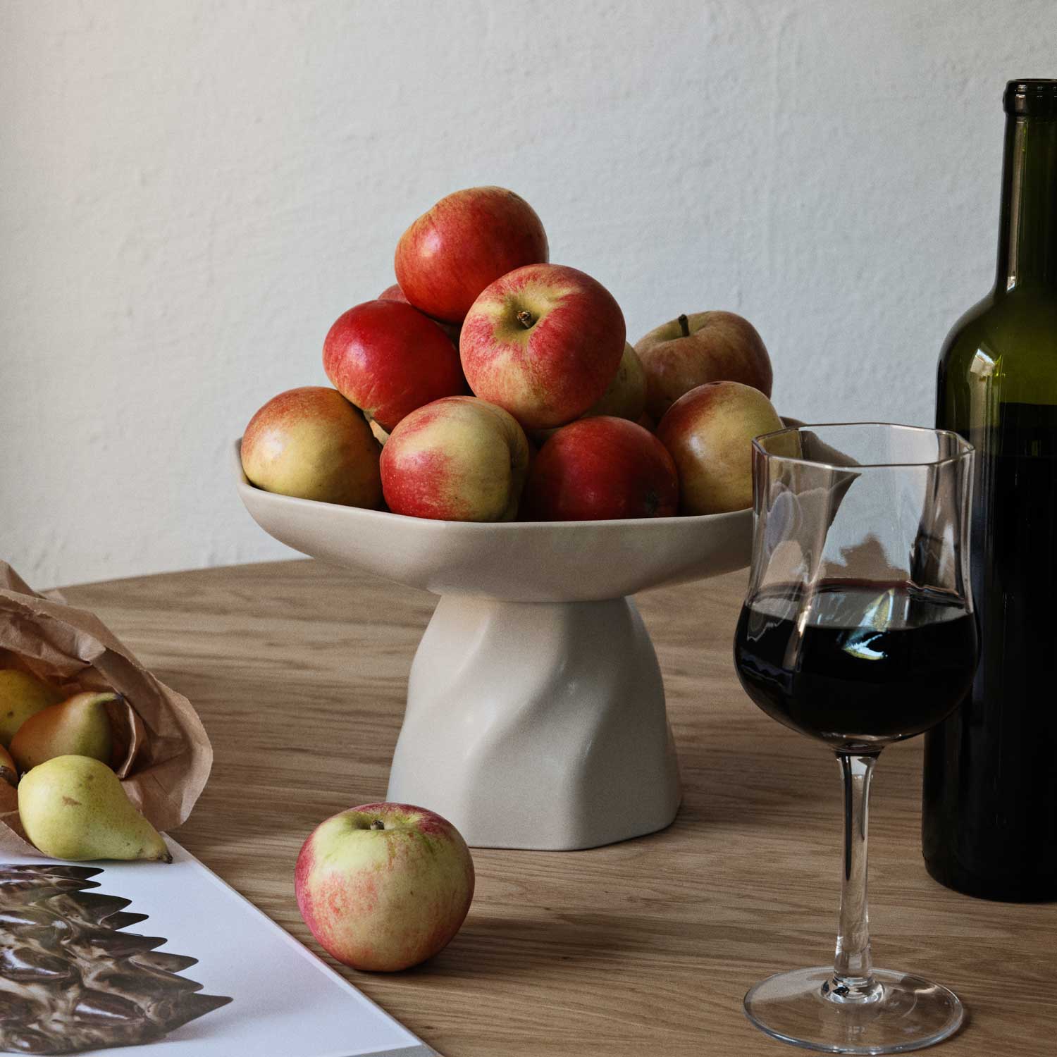 Broste Copenhagen Διακοσμητικό Μπολ Διακοσμητικό Μπολ Limfjord Centrepiece Κεραμικό Μπεζ H28 Ø16 cm, Broste Copenhagen