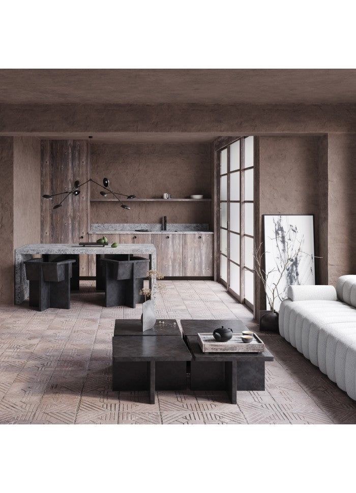 101 COPENHAGEN Βάζο Βάζο Kyoto Big Κεραμικό Σκούρο Καφέ Η20x38x38cm 101 COPENHAGEN