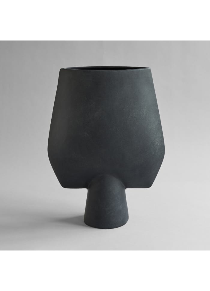 Βάζο Δαπέδου Sphere Square Hexa Κεραμικό, Μαύρο Η60x 18 x 48cm, 101 COPENHAGEN