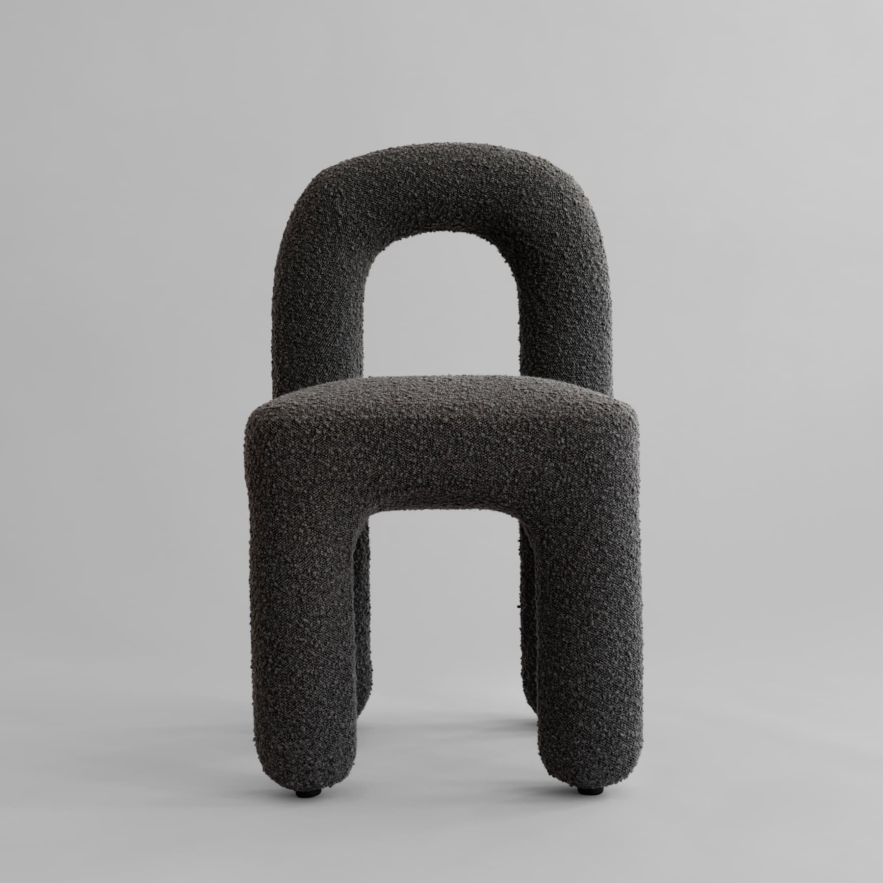 Καρέκλα Τραπεζαρίας Daiku - Μπουκλέ Deep Taupe H82 x W53 x L46 cm 101 COPENHAGEN