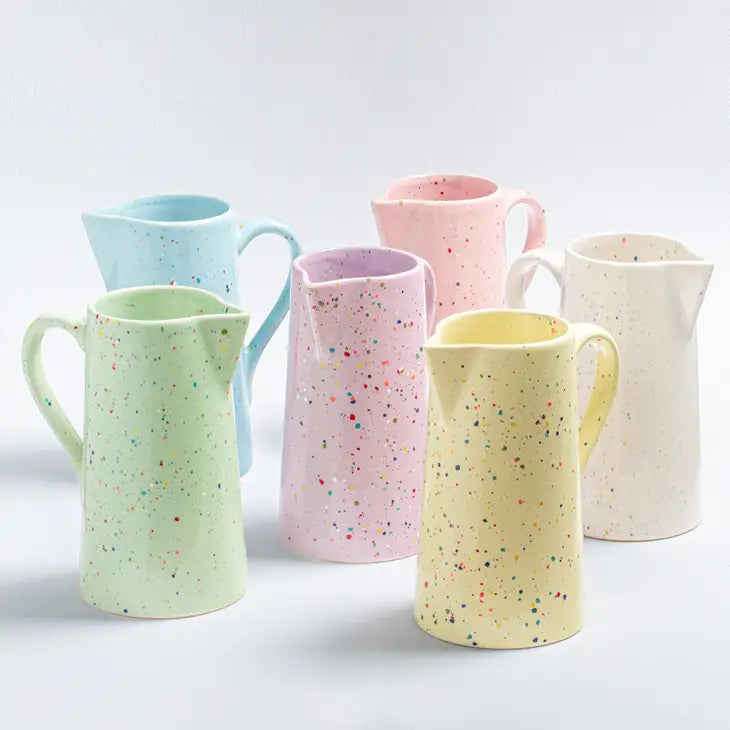 EGG BACK HOME Κανάτα Κανάτα New Party Pitcher 1.7L Ροζ Κεραμική D:8cm H:23cm EGG BACK HOME