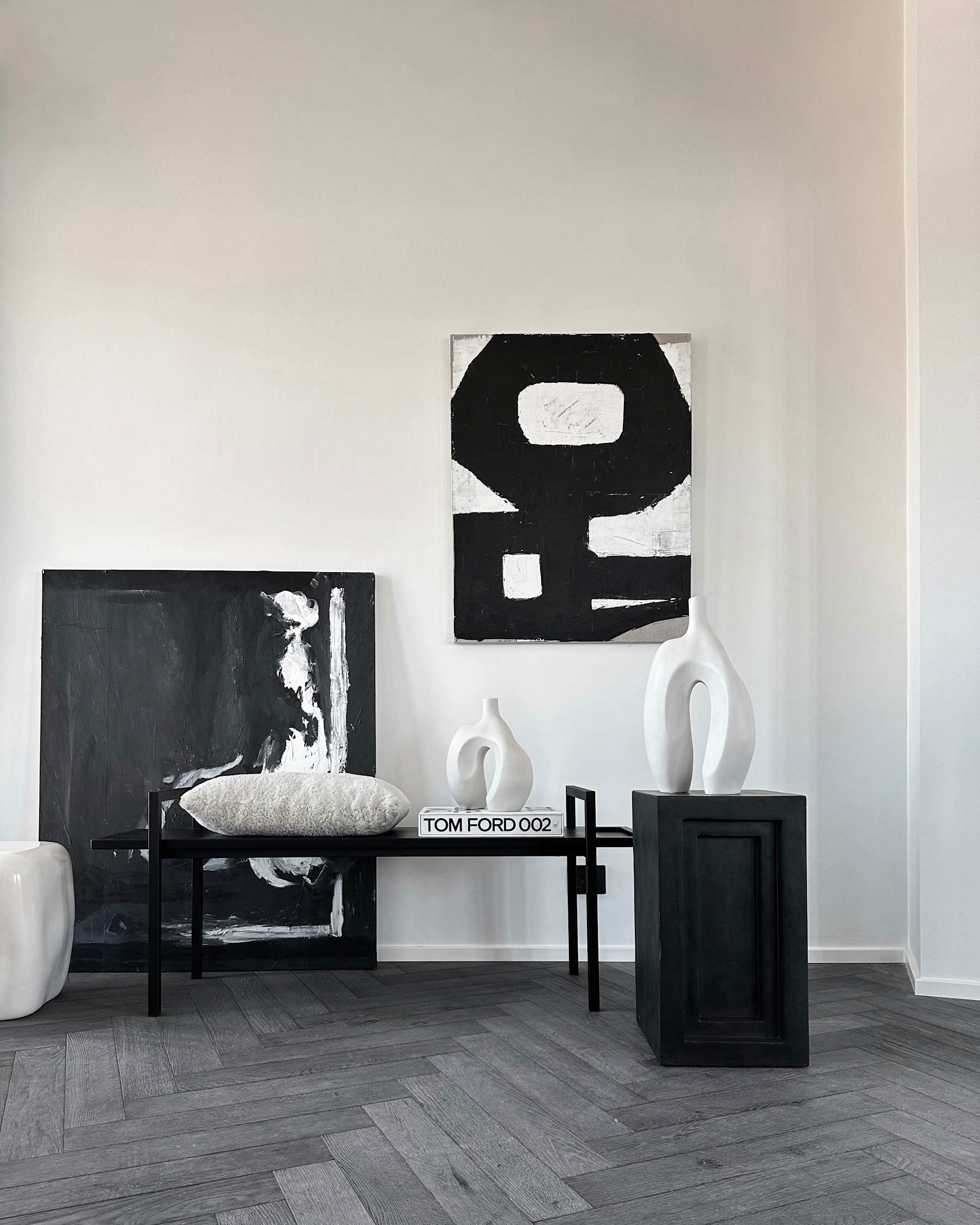 101 COPENHAGEN ΒΑΖΟ Βάζο Ni Medio / Απόχρωση Birch / Κεραμικό L24 / W21 / H43 CM 101 COPENHAGEN