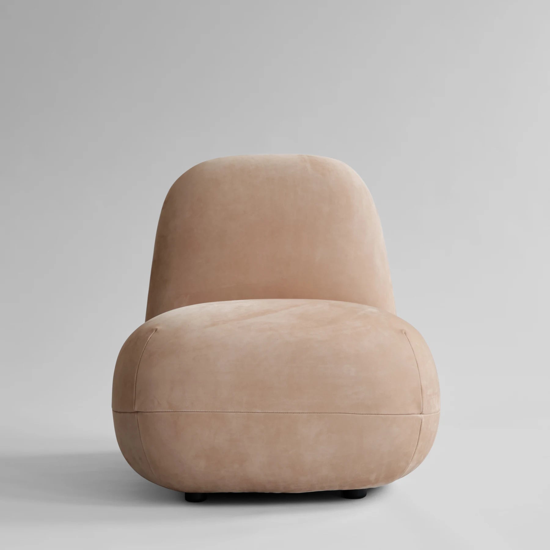 101 COPENHAGEN Πολυθρόνα Πολυθρόνα Toe Chair Flat Δερμάτινη Μπεζ Nubuk L75xW92xH75 cm 101 COPENHAGEN