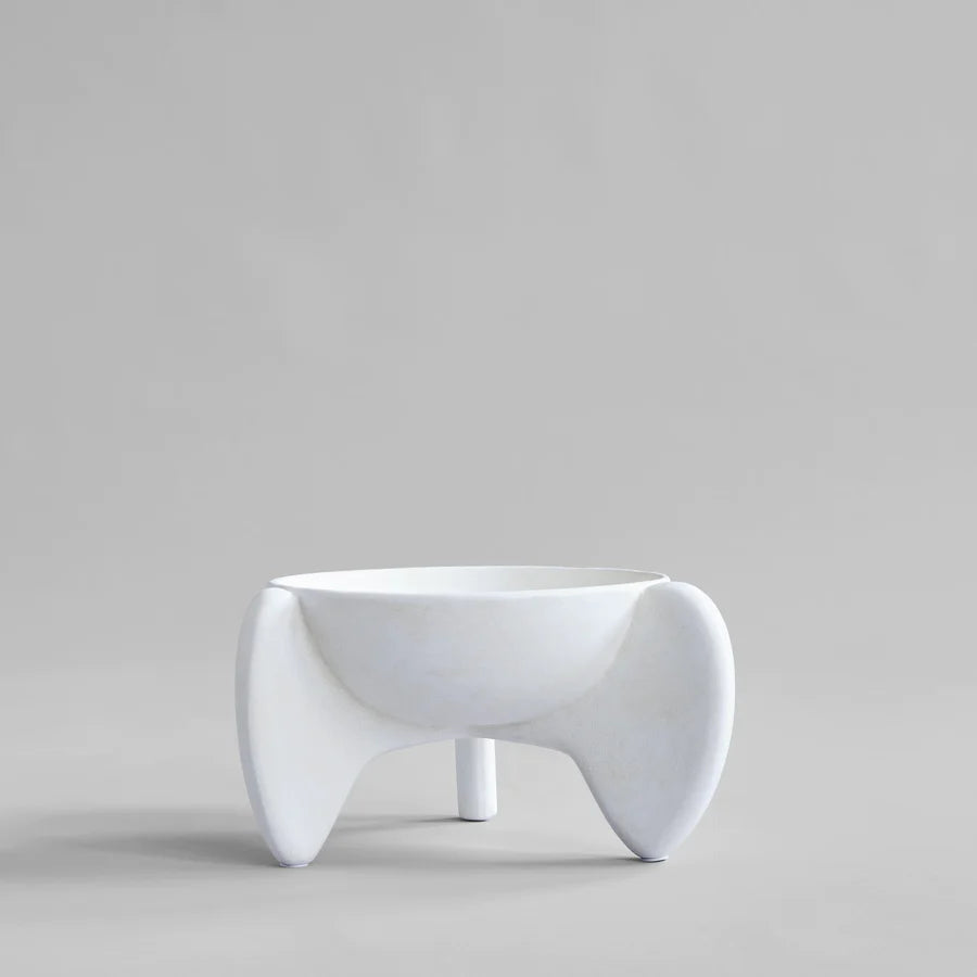 101 COPENHAGEN Διακοσμητικo Μπολ Wing Bowl Big Κεραμικό Διακοσμητικό Μπολ Άσπρο L36.5xW30x20 cm 101 COPENHAGEN