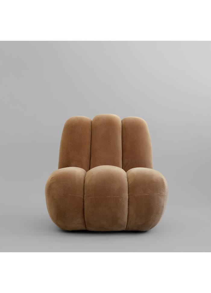 Πολυθρόνα Toe Chair - Velvet, Μπεζ Desert L70xW80xH72 cm 101 COPENHAGEN