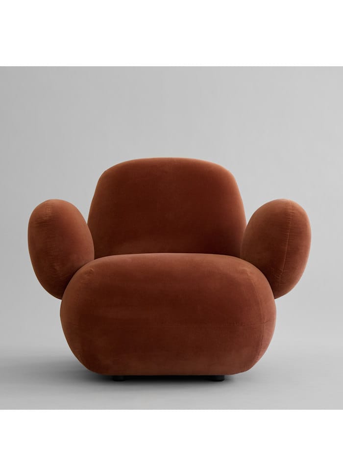 Toe Armchair, Flat - Off White (CPH 900)cm Bouclé Fabric L94 x W100 x H80 101 COPENHAGEN
