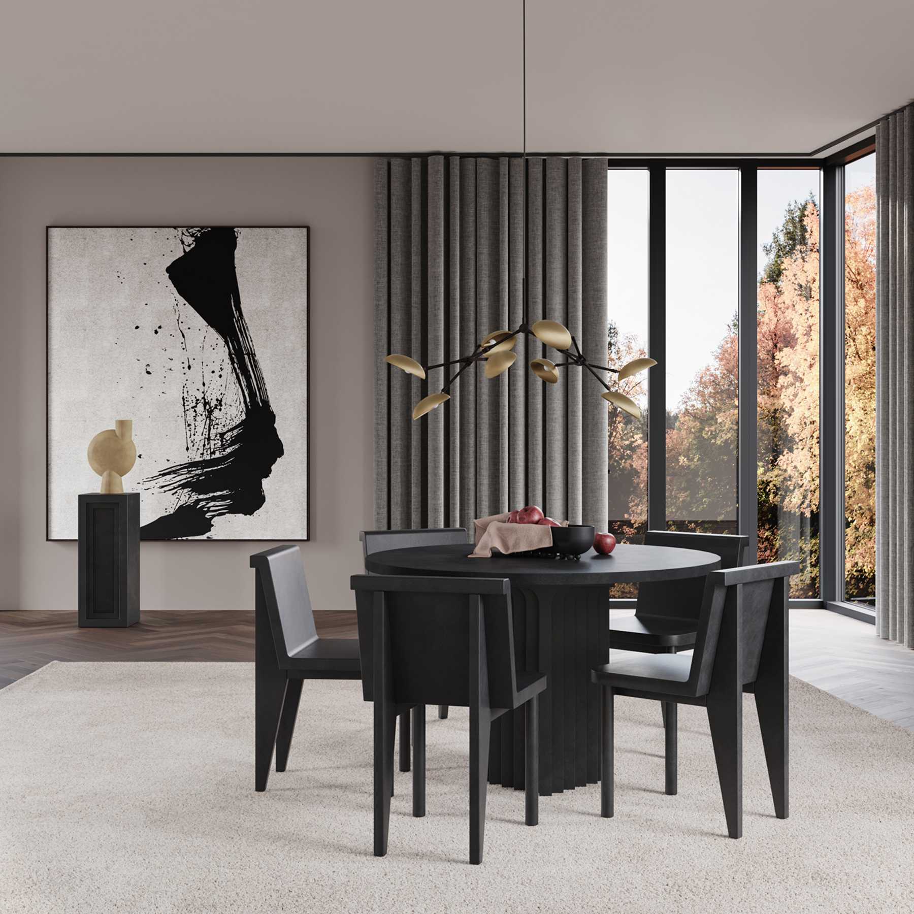 Φωτιστικό οροφής Drop Chandelier Mini - Brass (5m) L106 x W81 x H55 cm 101 COPENHAGEN