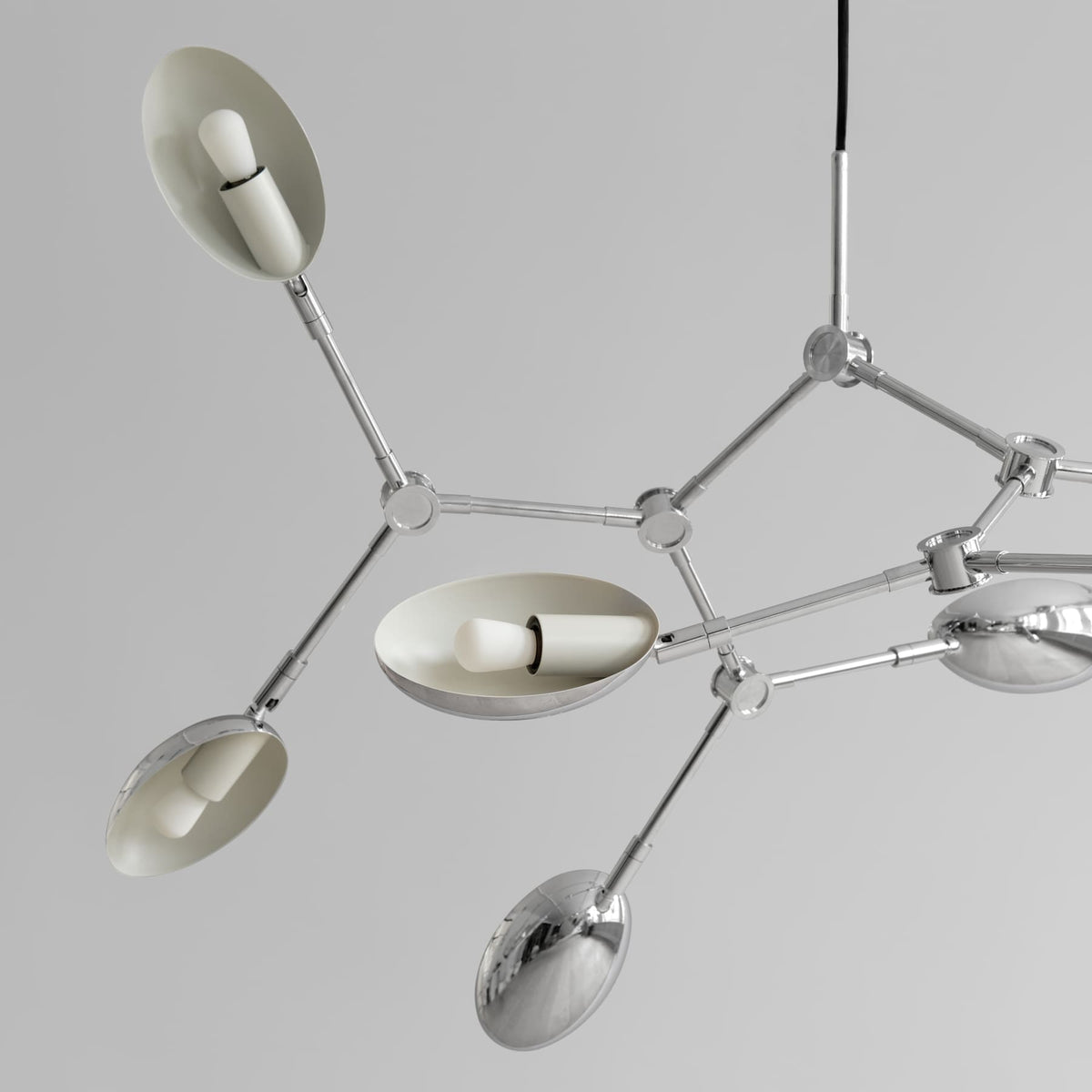 Φωτιστικό Οροφής Drop Mini - Αλουμίνιο Chrome ( 5m ) H55 x W81 x L106 cm 101 COPENHAGEN
