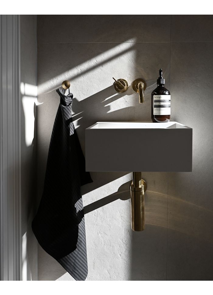 Διακοσμητικά Πόμολα/ Κρεμάστρα Set/2 HiHat Mini Ορείχαλκος Brass Μεταλλικά H2,5cm Ø 3,5cm 101 COPENHAGEN