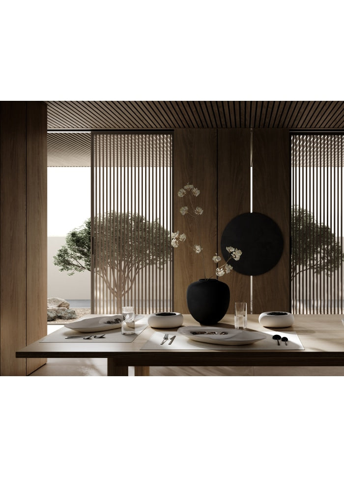 101 COPENHAGEN ΒΑΖΟ Βάζο Sunao Medio Μαύρο Kεραμικό H30x30x30 101 COPENHAGEN