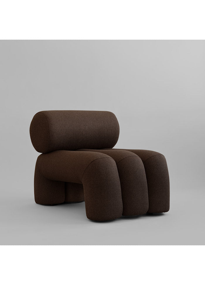 Πολυθρόνα Foku Chair Σκούρο Καφέ L92xW60xH70 cm 101 COPENHAGEN