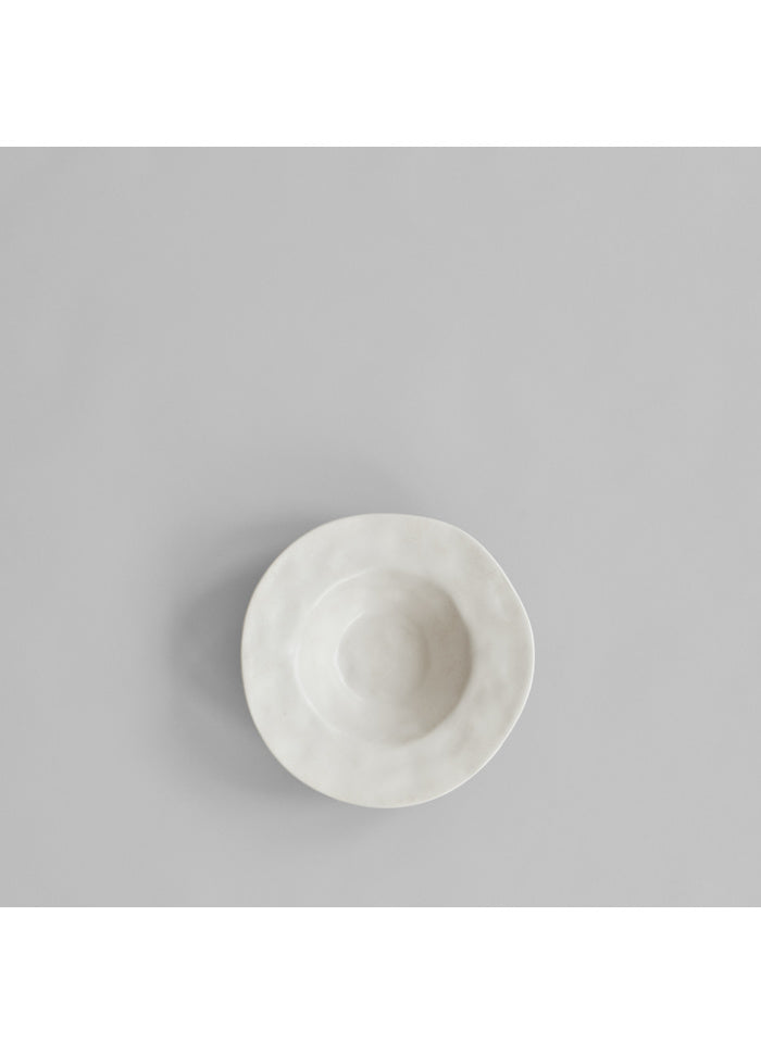 101 COPENHAGEN Διακοσμητικός Δίσκος Πιάτο Native Pasta Κεραμικό Άσπρο Birch L26 / W26 / H7 CM 101 COPENHAGEN