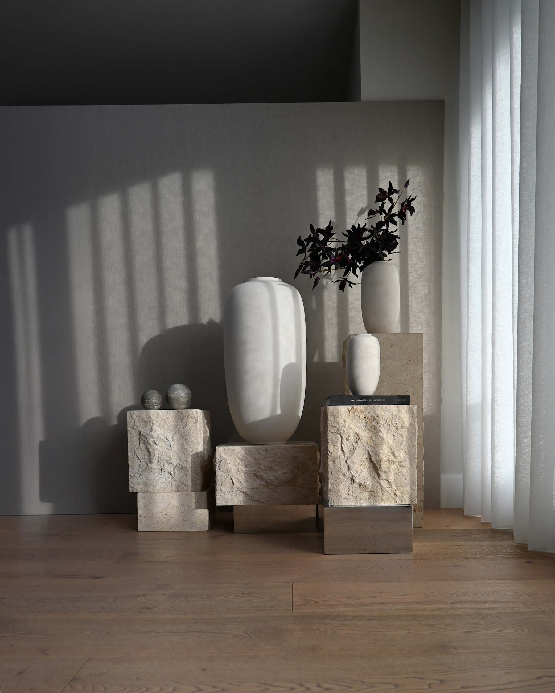 101 COPENHAGEN ΒΑΖΟ Βάζο Sunao Slim Mini - Birch Κεραμικό L16 x W16 x H32 101 COPENHAGEN