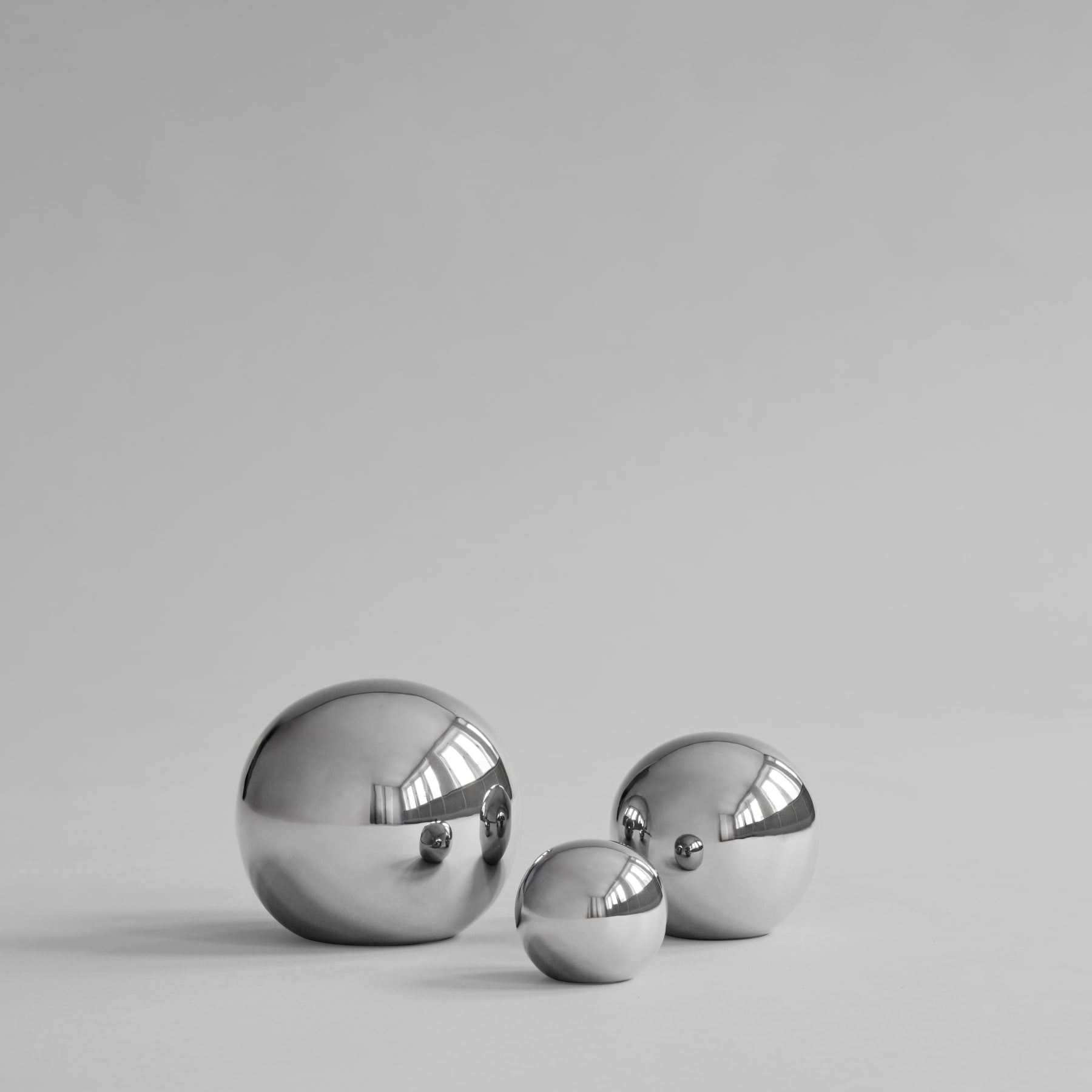 101 COPENHAGEN ΒΑΖΟ Μπάλλες Gallery Σετ 3 Chrome 101 COPENHAGEN