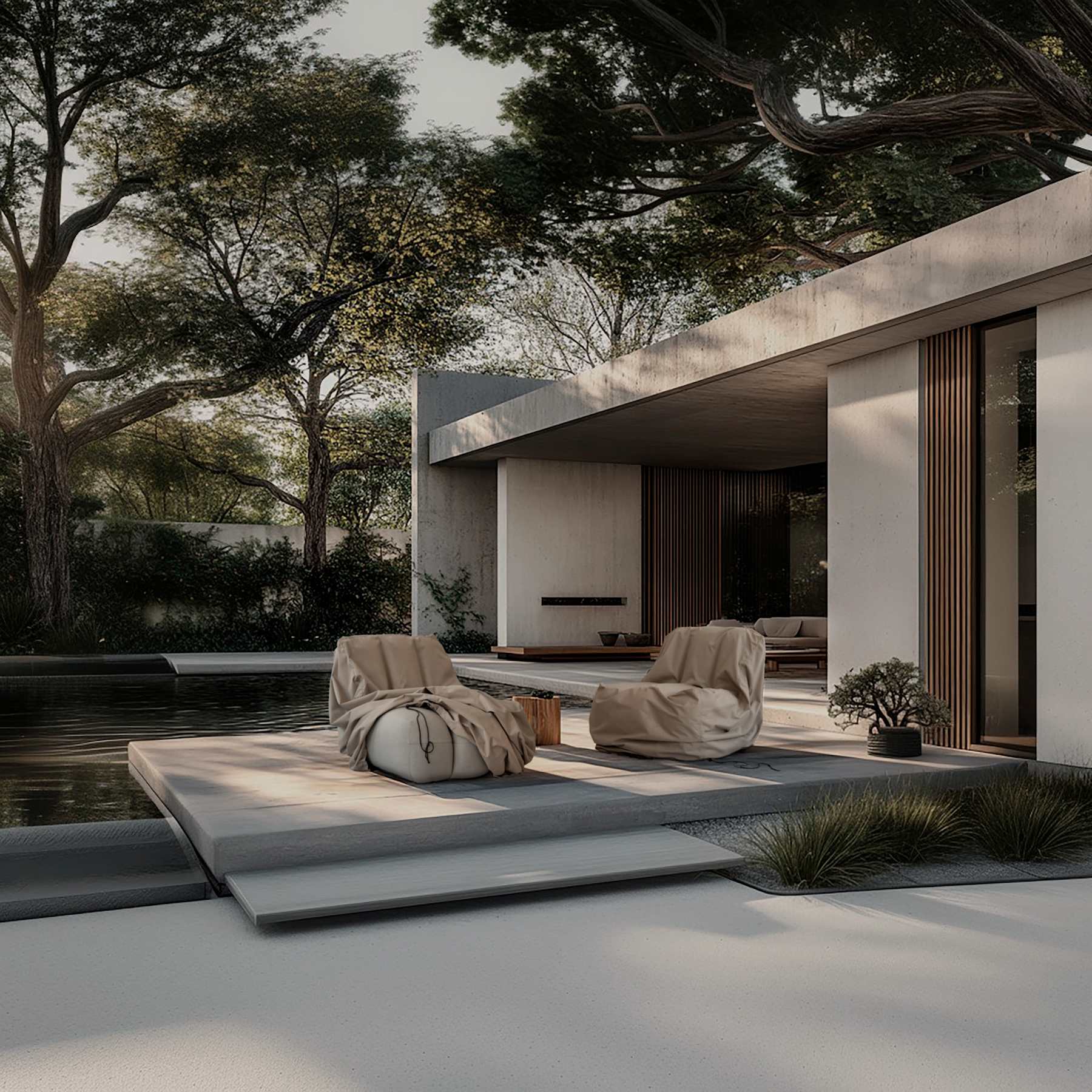 Υφασμάτινο Κάλυμμα Πολυθρόνας Εξωτερικού Χώρου - Sand H95 x W115 x L75 cm 101 COPENHAGEN