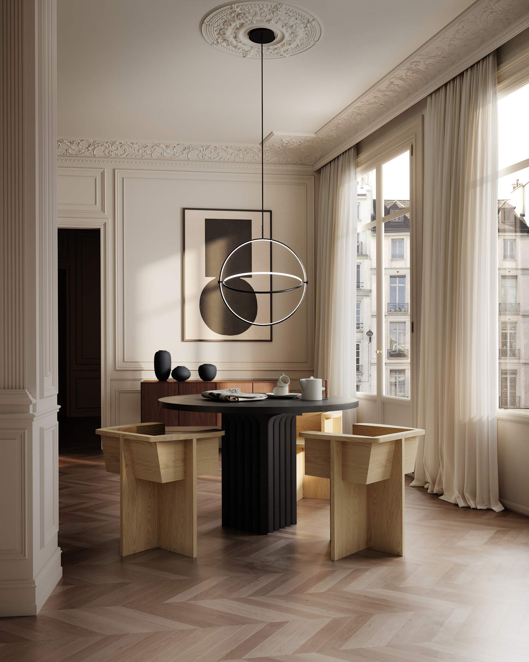 Καρέκλα Τραπεζαρίας Brutus - Φυσικό Ξύλο Δρυός H68 x W50 x L69 cm 101 COPENHAGEN