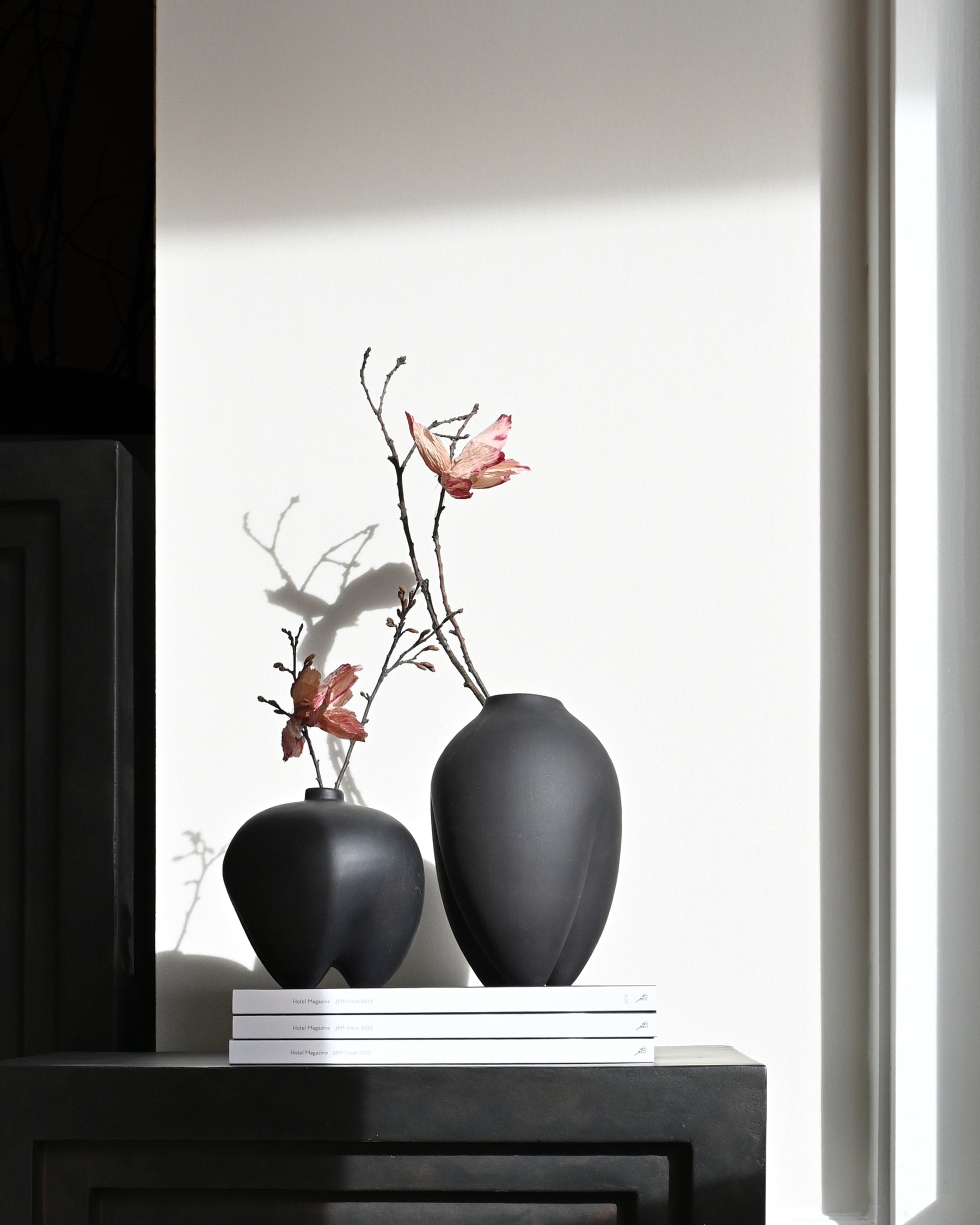 101 COPENHAGEN Βάζο Βάζο, Sumo Petit, Μαύρο/Καφέ, Κεραμικό, H15x W15x L15cm 101 Copenhagen