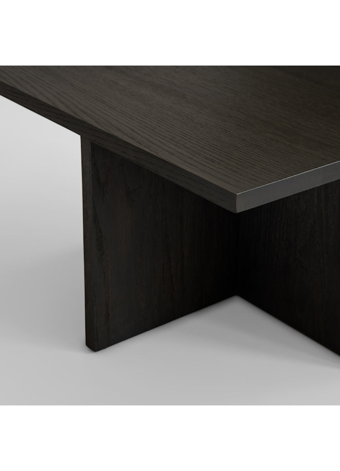 101 COPENHAGEN Τραπέζι Τραπέζι Brutus Coffee Table Coffee Black Δρυς L60 x W60 x H36 101 COPENHAGEN