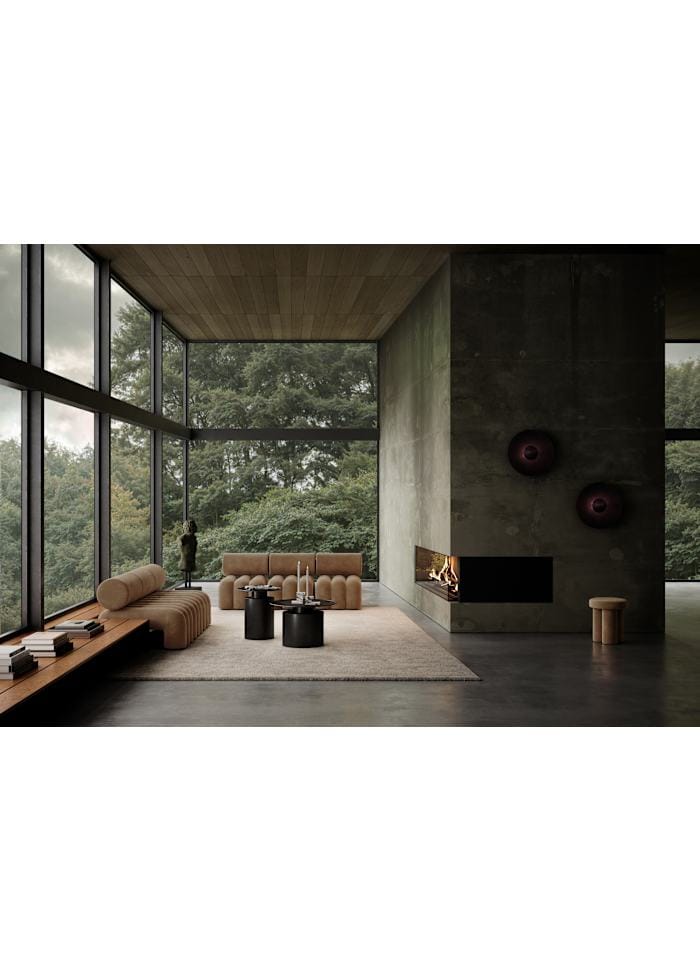 Σκαμπό Big Foot Stool Μπεζ Desert Velvet 43x38cm 101 COPENHAGEN