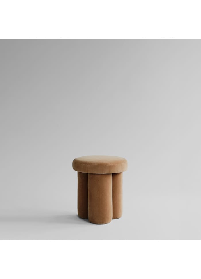 Σκαμπό Big Foot Stool Μπεζ Desert Velvet 43x38cm 101 COPENHAGEN