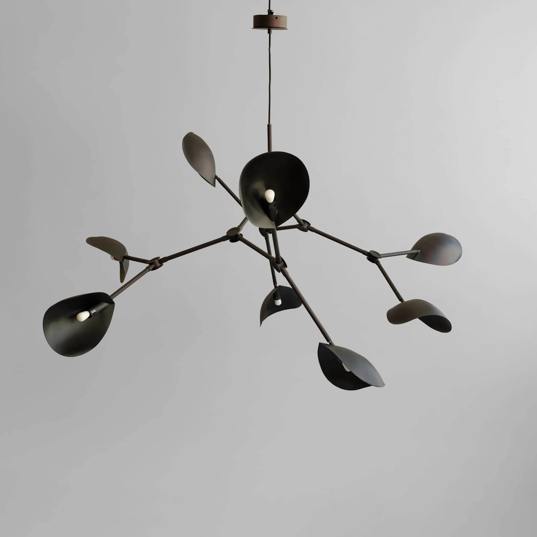 Φωτιστικό Οροφής Stingray Chandelier, Grande - Burned Black (5m) L177 x W142 x H70 cm 101 COPENHAGEN