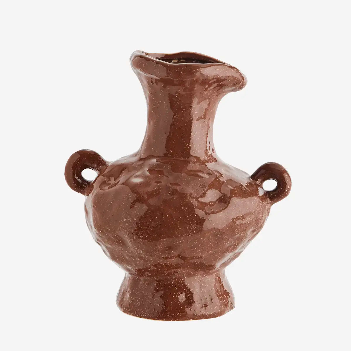 Βάζο Siena Stoneware Καφέ 17cmx18cm MADAM STOLTZ