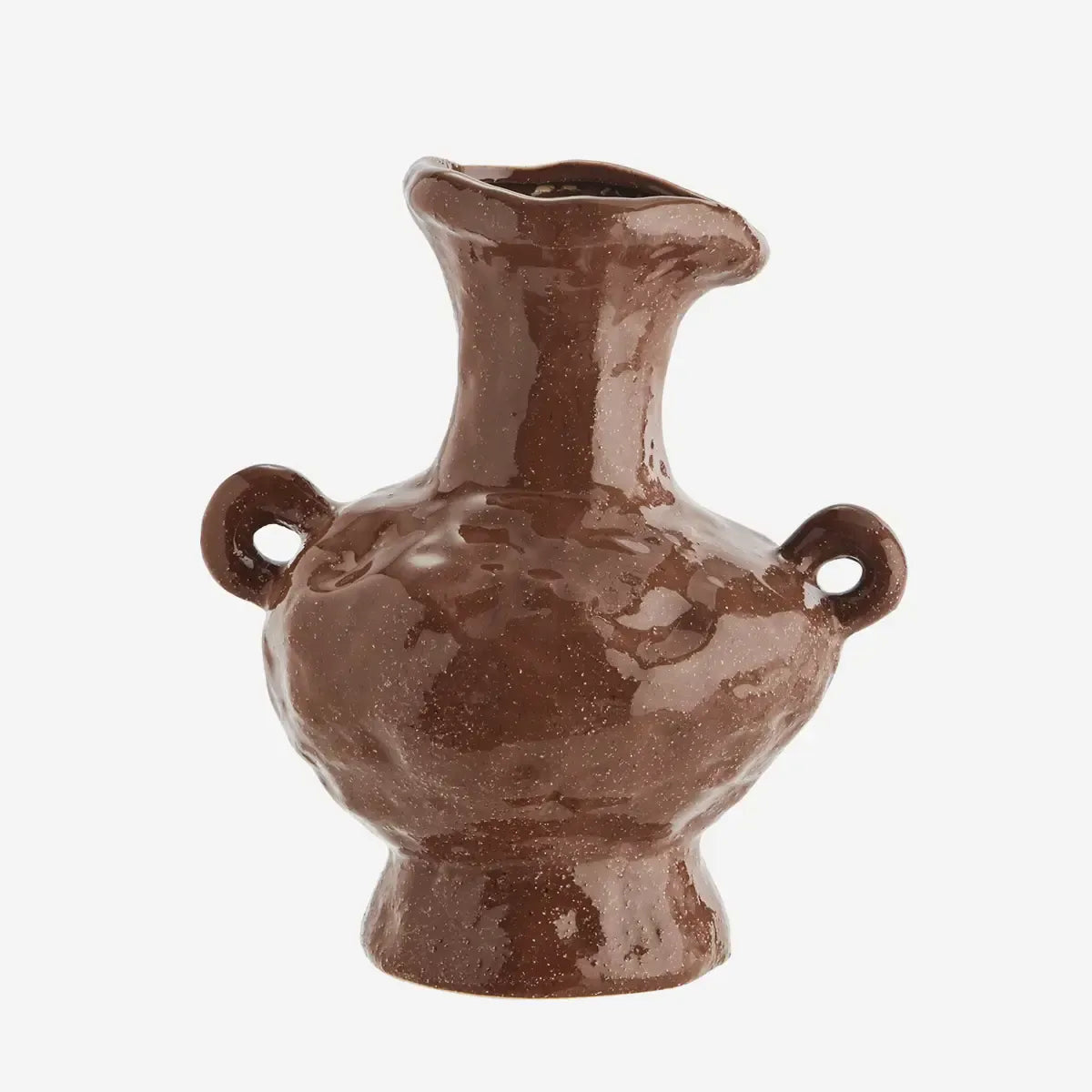 Βάζο Siena Stoneware Καφέ 17cmx18cm MADAM STOLTZ