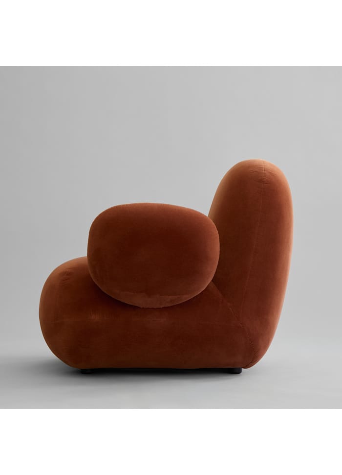 Toe Armchair, Flat - Off White (CPH 900)cm Bouclé Fabric L94 x W100 x H80 101 COPENHAGEN