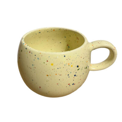 EGG BACK HOME MUG Φλυτζάνι Σοκολάτας New Party Ball Mug 500ml Κίτρινο Κεραμικό D9xΗ11cm EGG BACK HOME