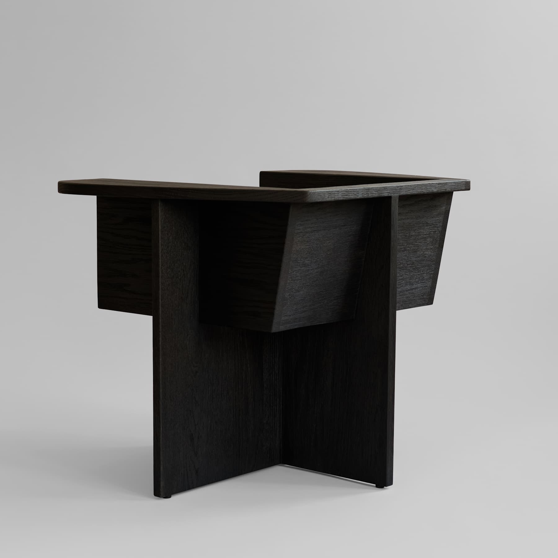 Καρέκλα Σαλονιού Brutus - Coffee Black Δρυς H65 x W92 x L63 cm 101 COPENHAGEN