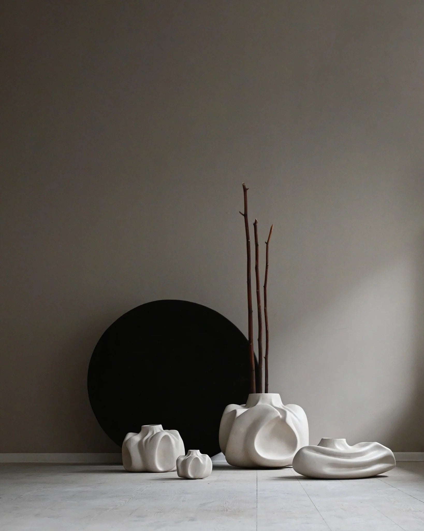 101 COPENHAGEN ΒΑΖΟ Βάζο Wabi Big Birch Off White Κεραμικό L55 x W55 x H48 CM 101 COPENHAGEN