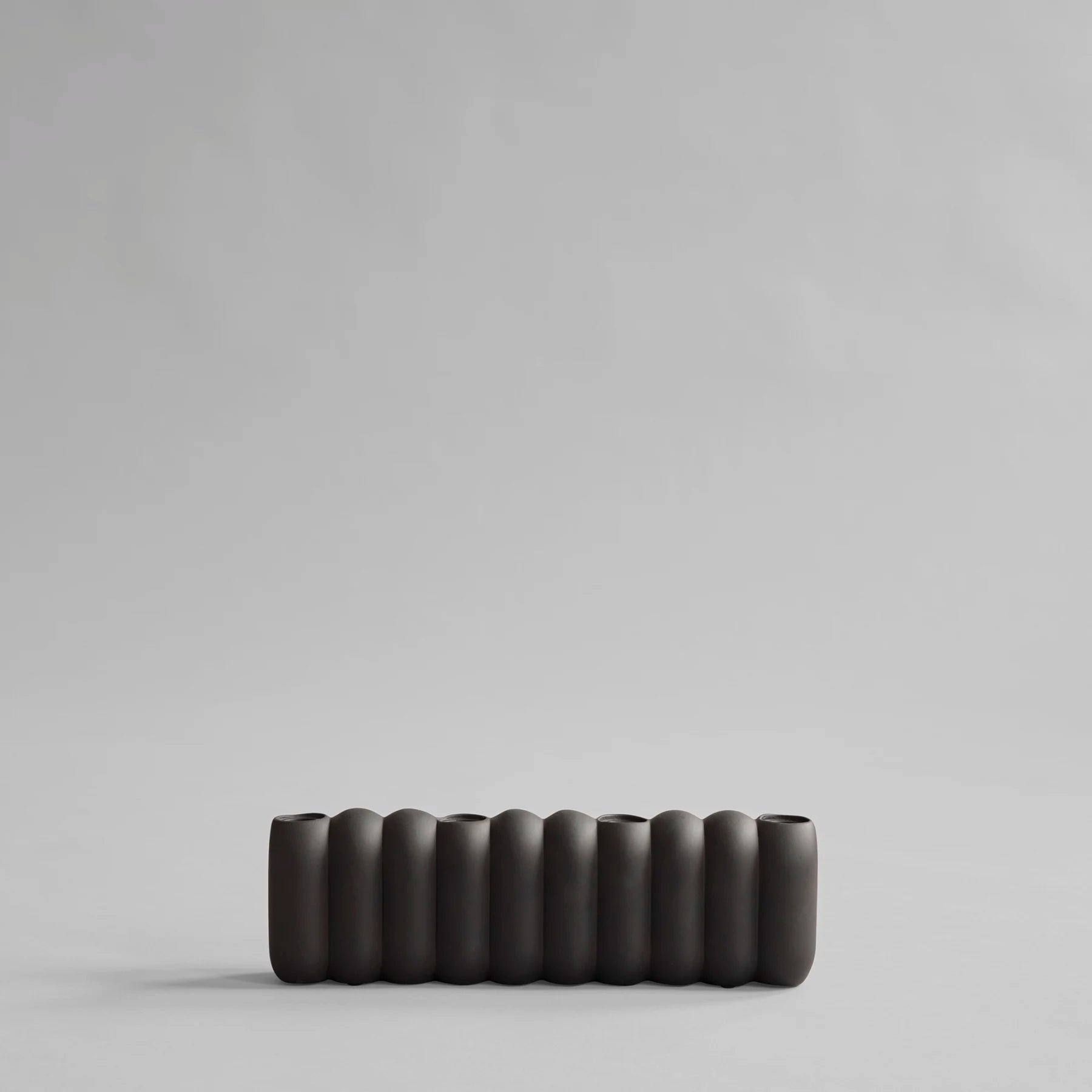 101 COPENHAGEN Κηροπήγιο Κηροπήγιο Tube Big Κεραμικό Καφέ/Μαύρο L35xW6xH11cm, 101COPENHAGEN