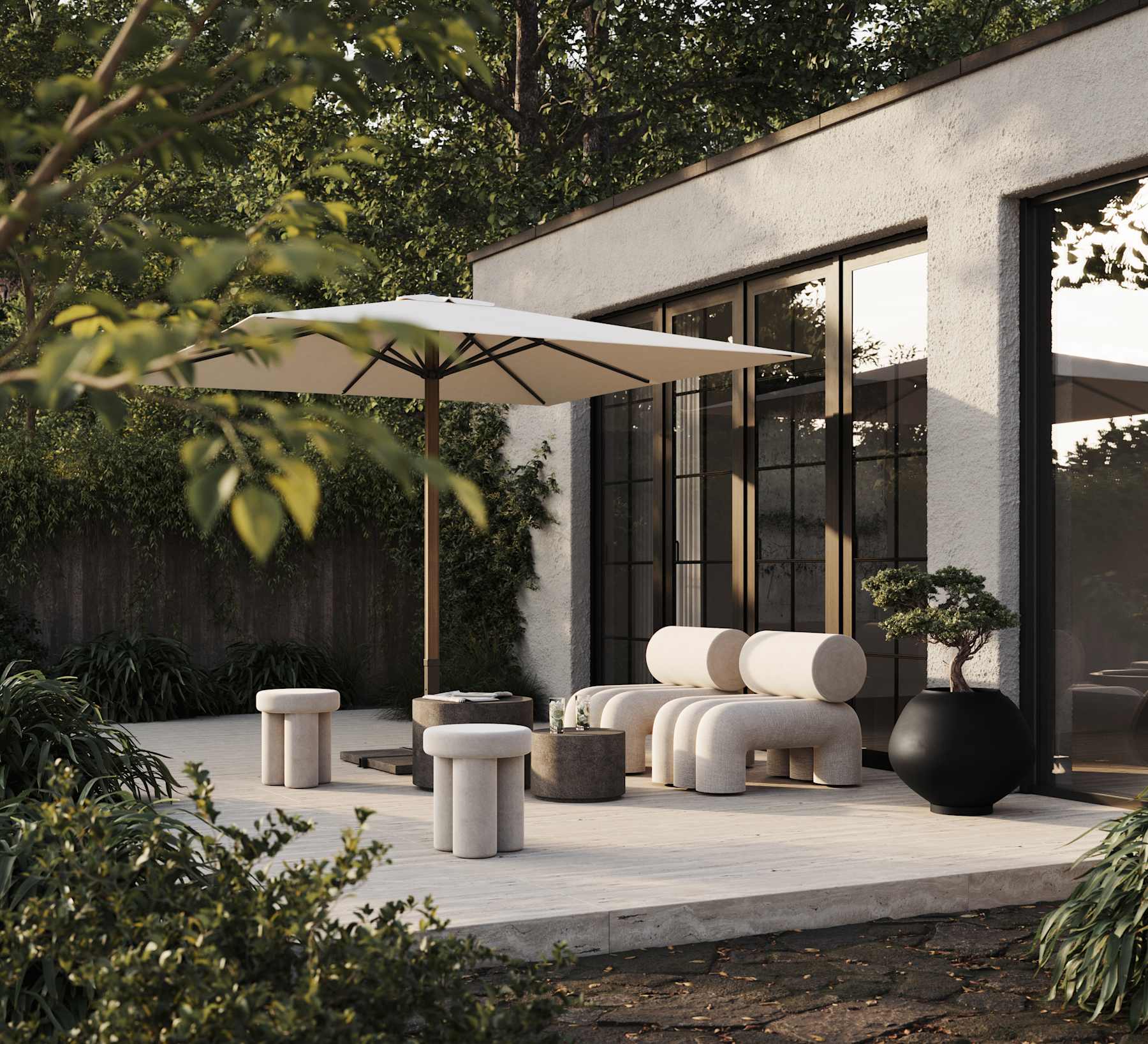 Καρέκλα Σαλονιού Foku - Sunproof Warm Ash H70 x W65 x L90 cm 101 COPENHAGEN