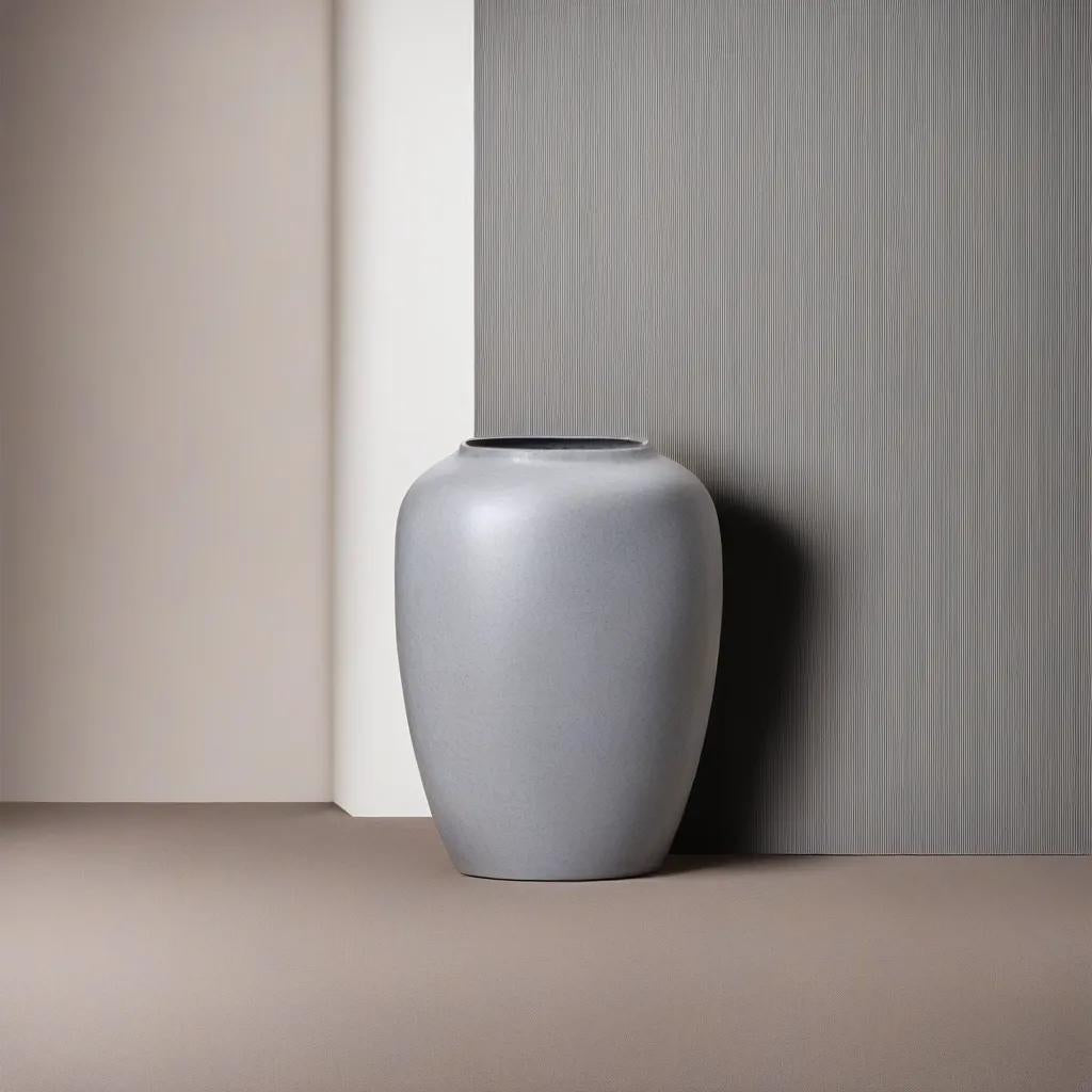 Broste Copenhagen Βάζο Δαπέδου Ray Πιθάρι-Βάζο Δαπέδου Fiberclay Γκρι, H64 Ø50cm Broste Copenhagen