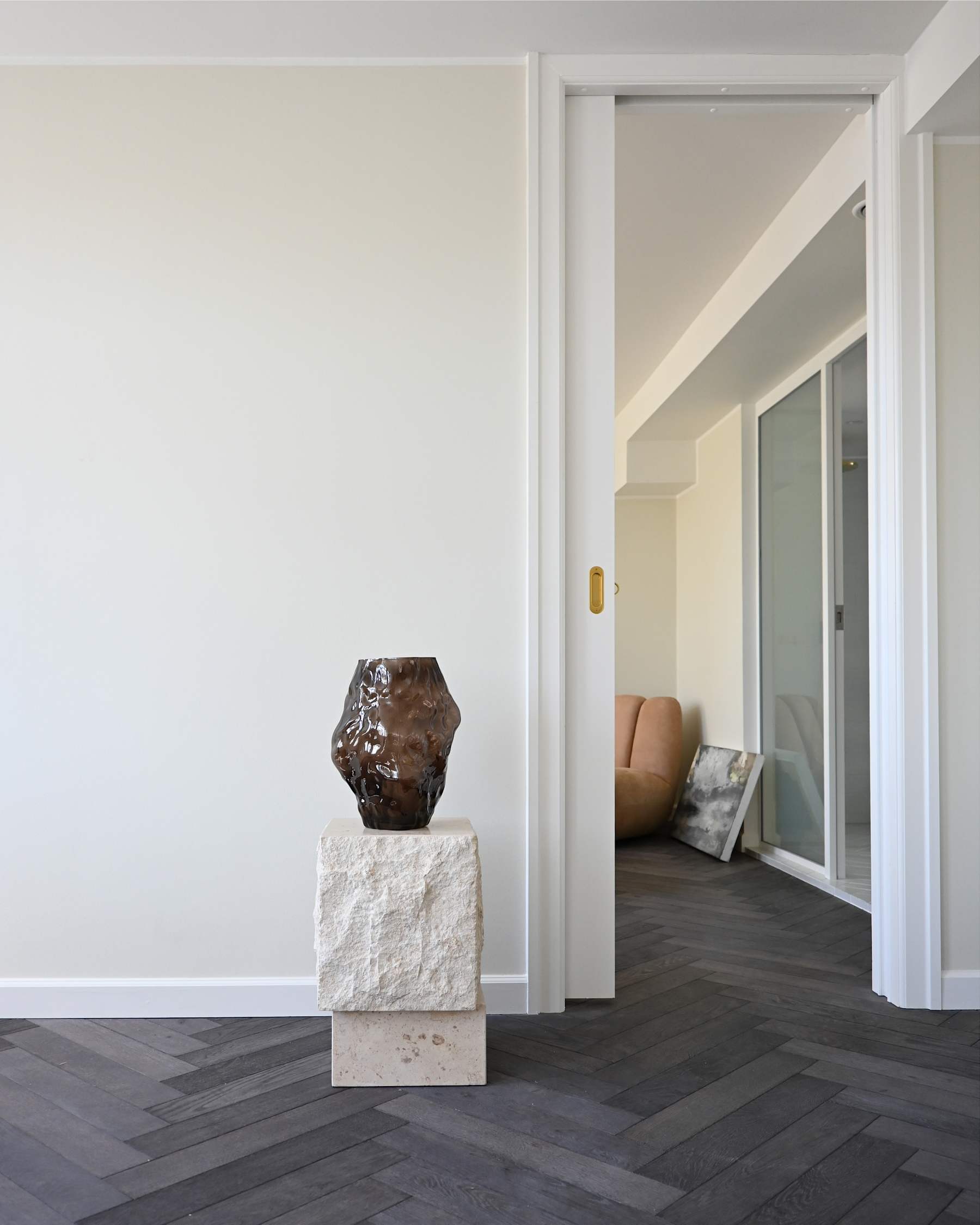 101 COPENHAGEN ΒΑΖΟ Βάζο Katachi Medio / Γυάλινο / Smoked Forest L23.6 / W23.6 / H35 101 COPENHAGEN