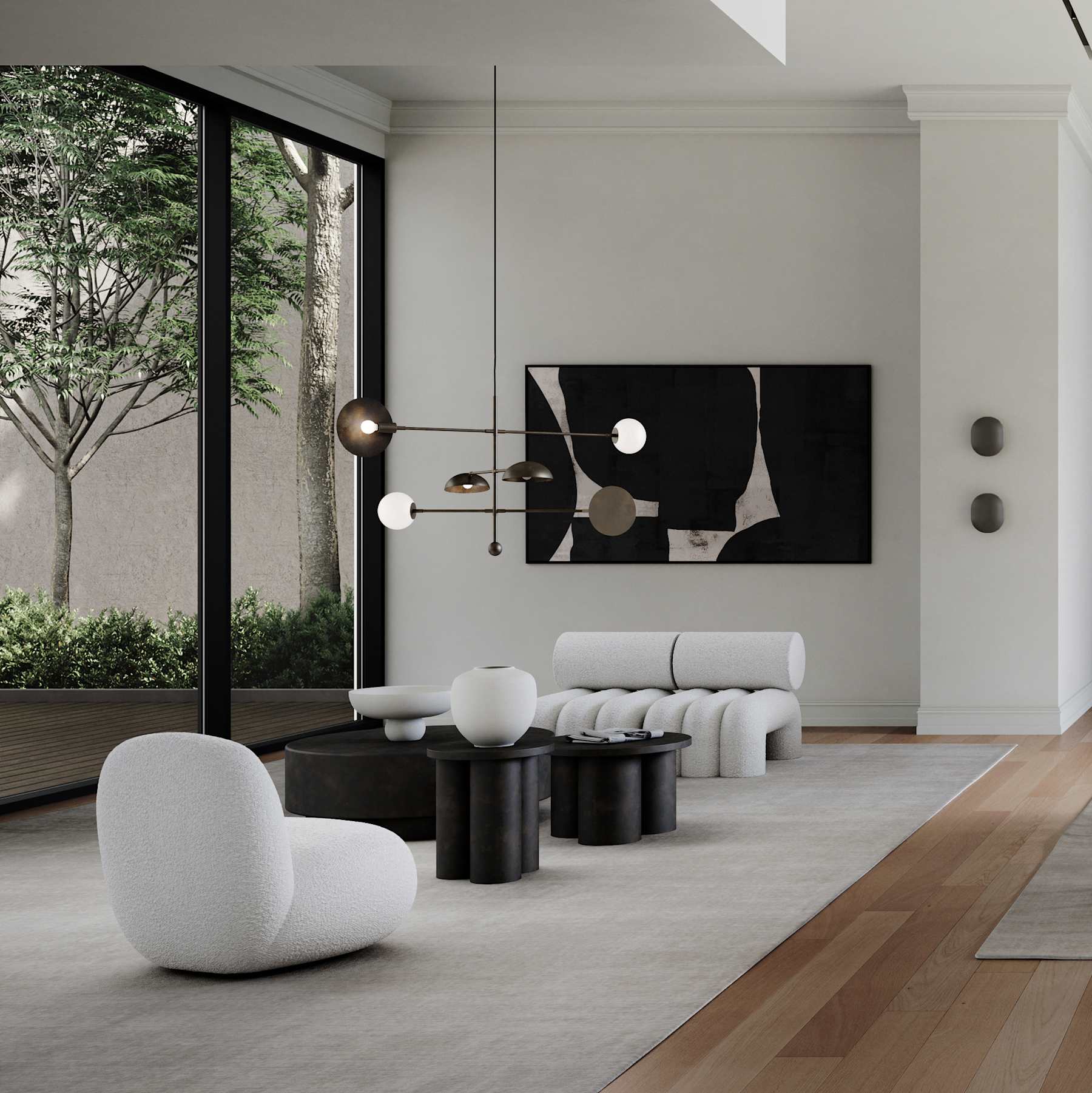 Φωτιστικό Οροφής Sahn Chandelier - Bronze (5m) L25 x W125 x H58 cm 101 COPENHAGEN