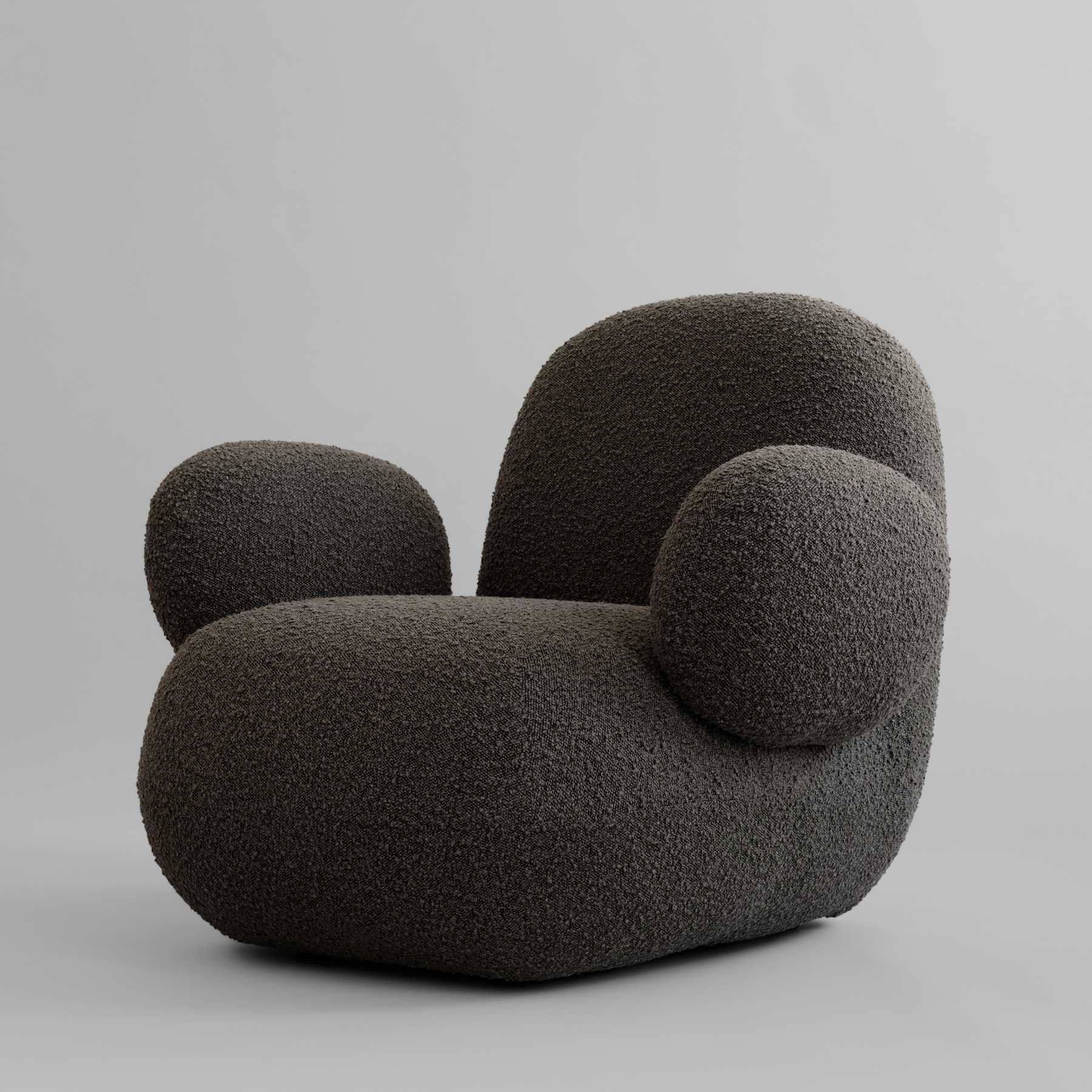 101 COPENHAGEN Πολυθρόνα Πολυθρόνα Toe Armchair Flat Deep Taupe (A2635) L94 x W100 x H80 101 COPENHAGEN