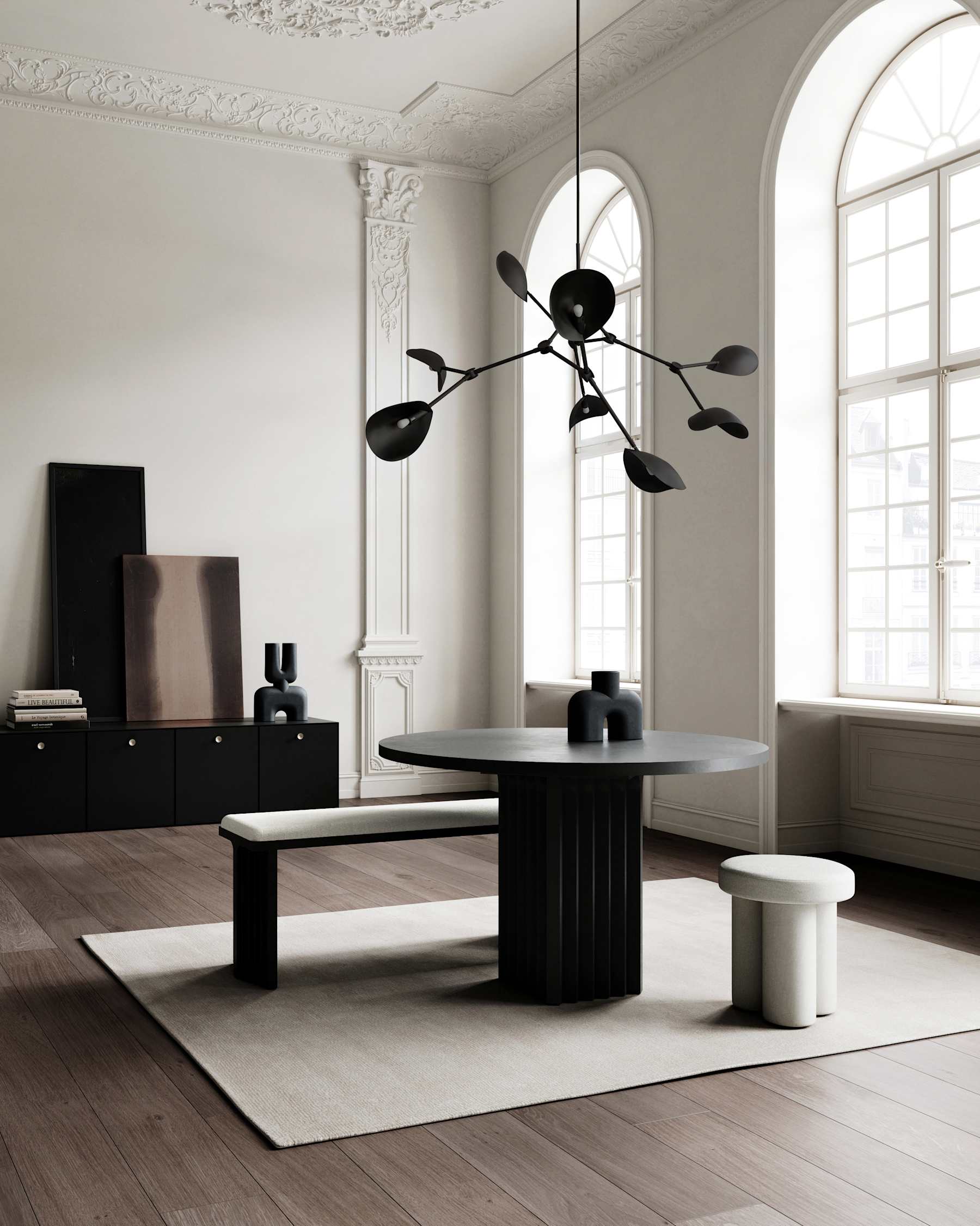 Φωτιστικό Οροφής Stingray Chandelier - Burned Black (5m) L152 x W121 x H70 cm 101 COPENHAGEN