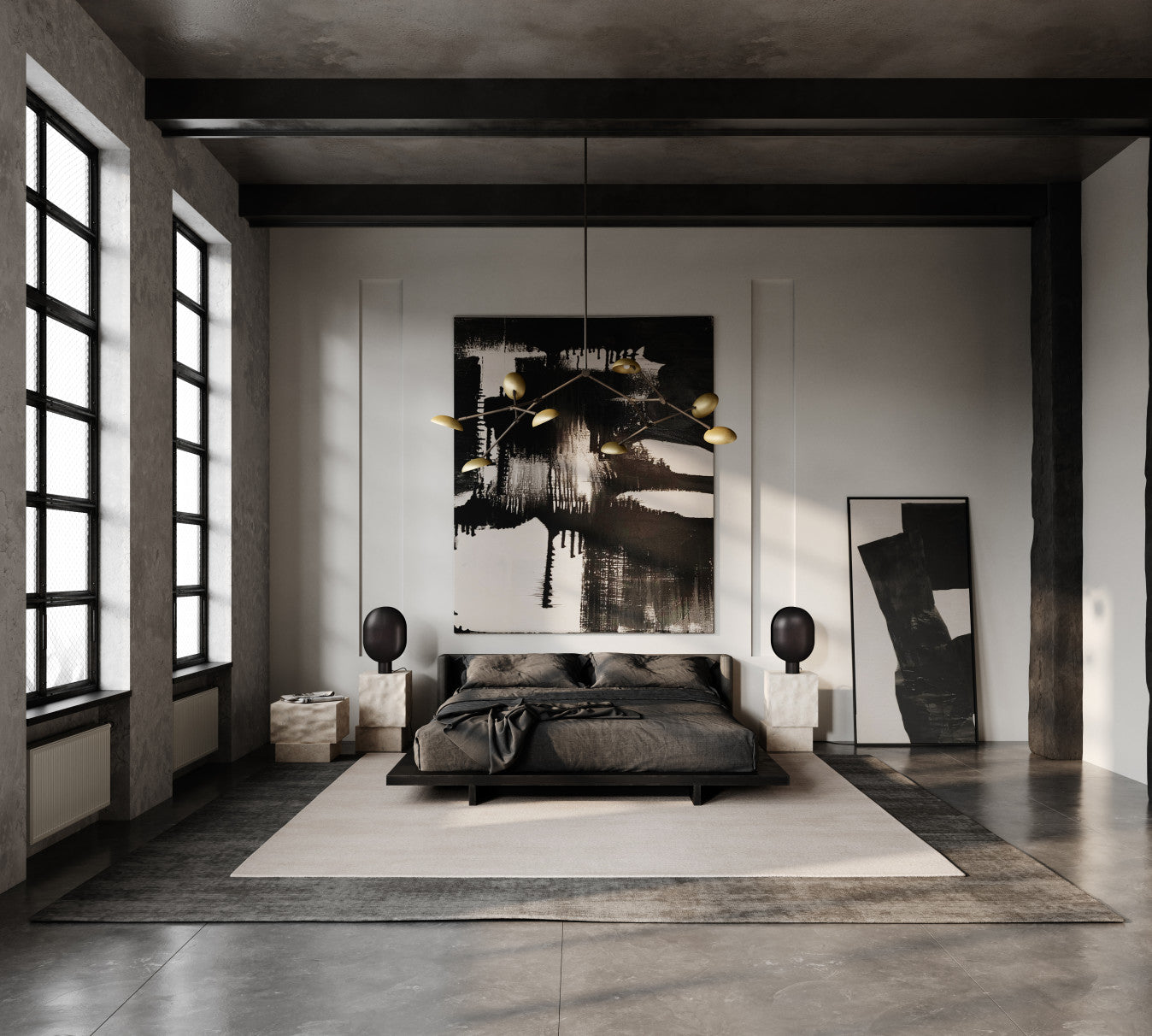 101 COPENHAGEN Τραπέζι Τραπέζι Temple Tall Εκρού Ασβεστόλιθος 33x32x50cm 101 COPENHAGEN