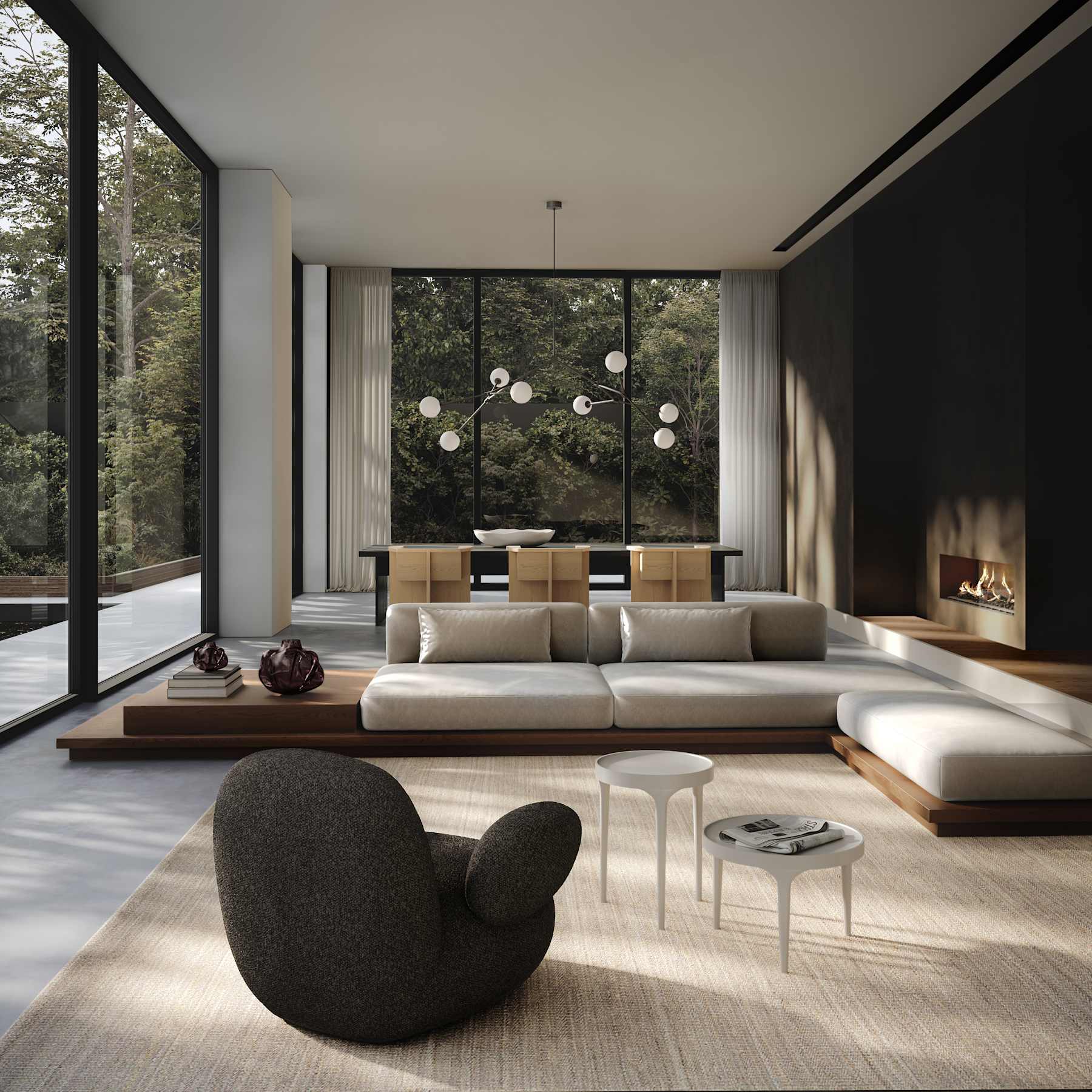 101 COPENHAGEN Πολυθρόνα Πολυθρόνα Toe Armchair Flat Deep Taupe (A2635) L94 x W100 x H80 101 COPENHAGEN