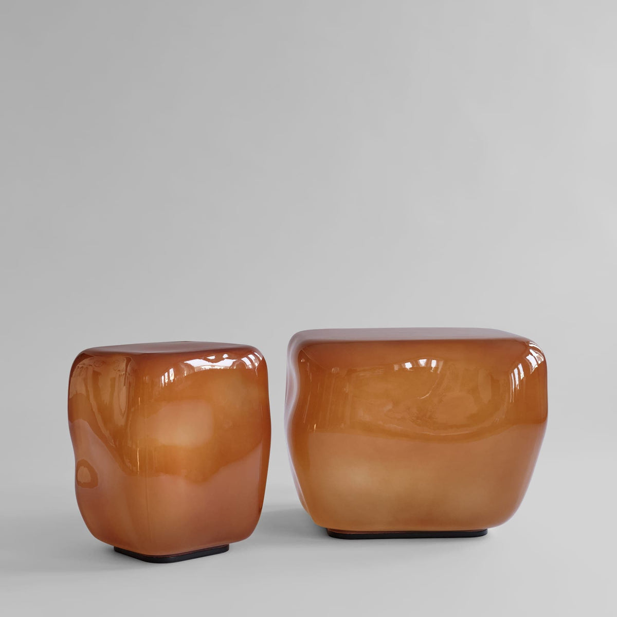 Γυάλινο Τραπεζάκι Καφέ Ishi Mini - Caramel H40 x W32 x L32 cm 101 COPENHAGEN