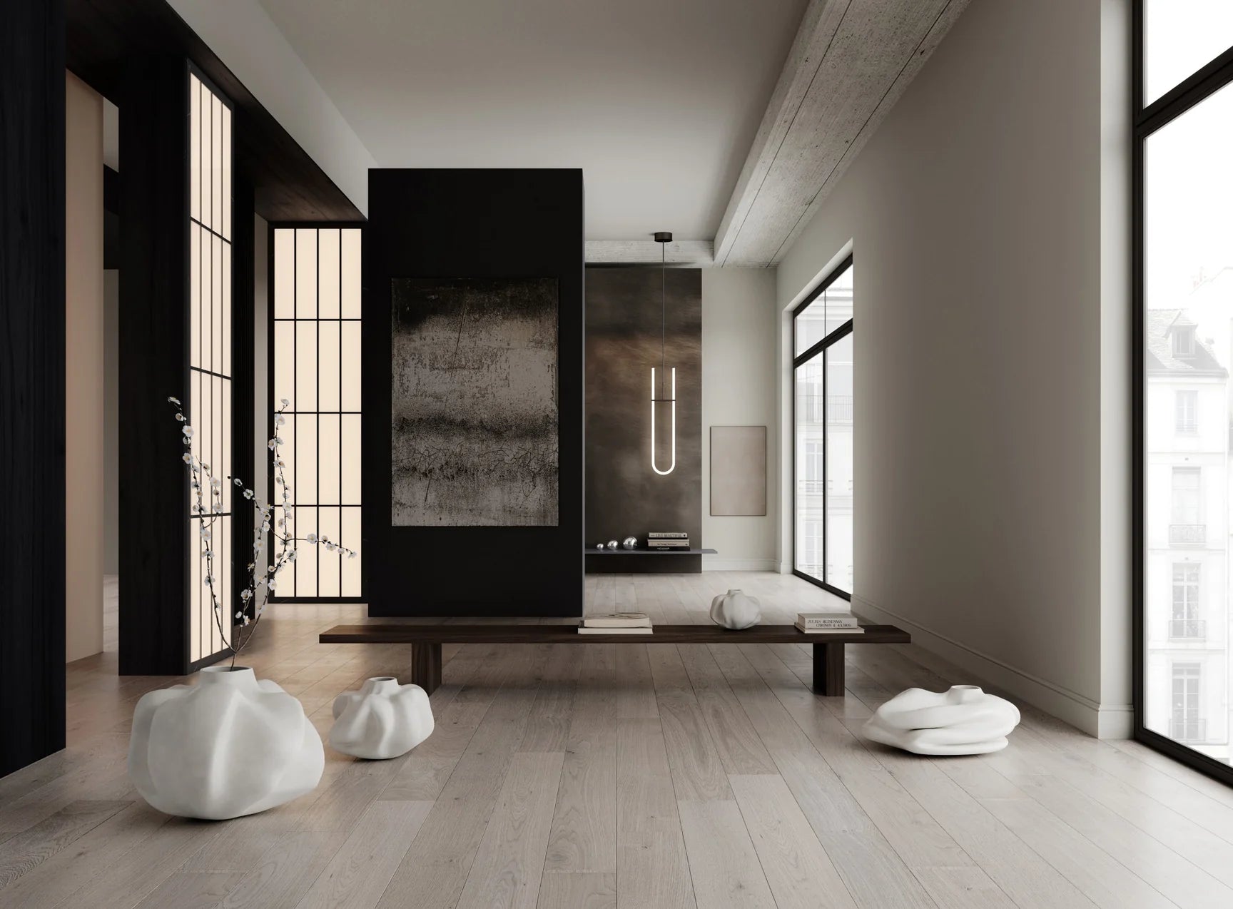 101 COPENHAGEN ΒΑΖΟ Βάζο Wabi Fat Birch Off White Κεραμικό L57 x W40 x H23 CM 101 COPENHAGEN