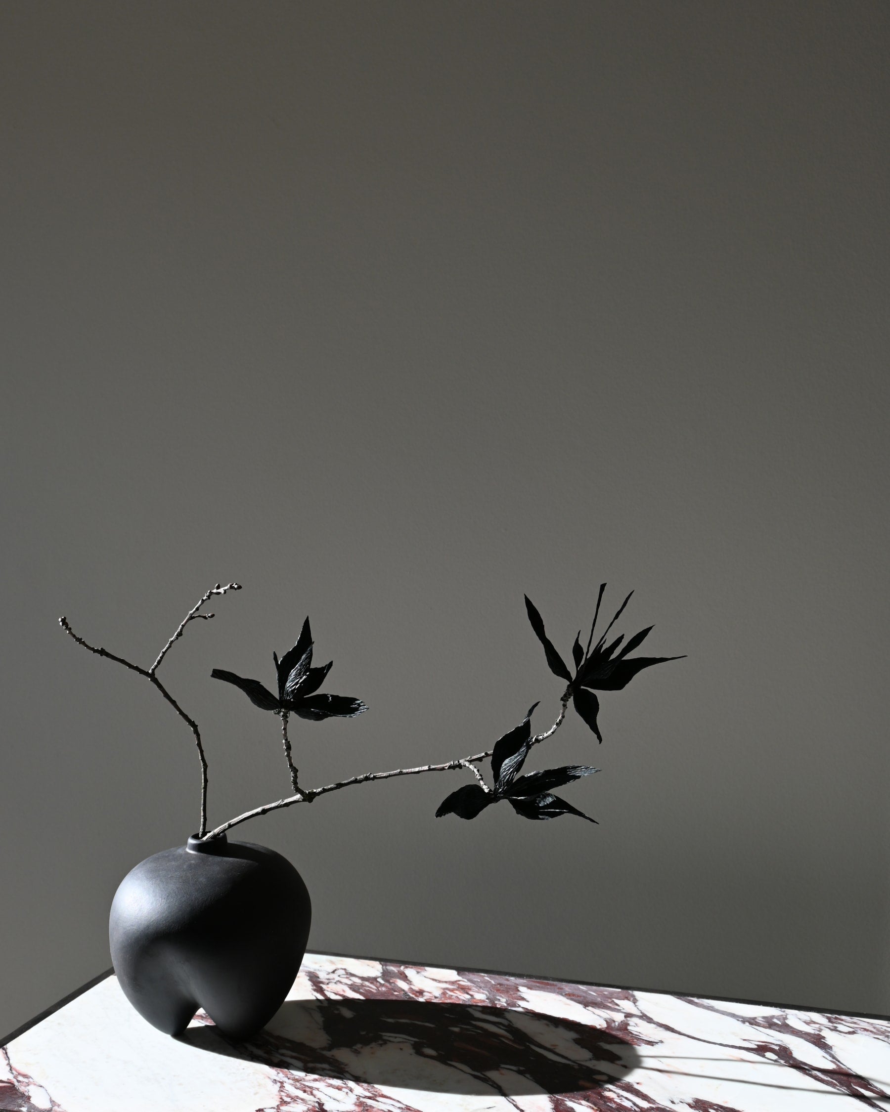 101 COPENHAGEN Βάζο Βάζο, Sumo Petit, Μαύρο/Καφέ, Κεραμικό, H15x W15x L15cm 101 Copenhagen