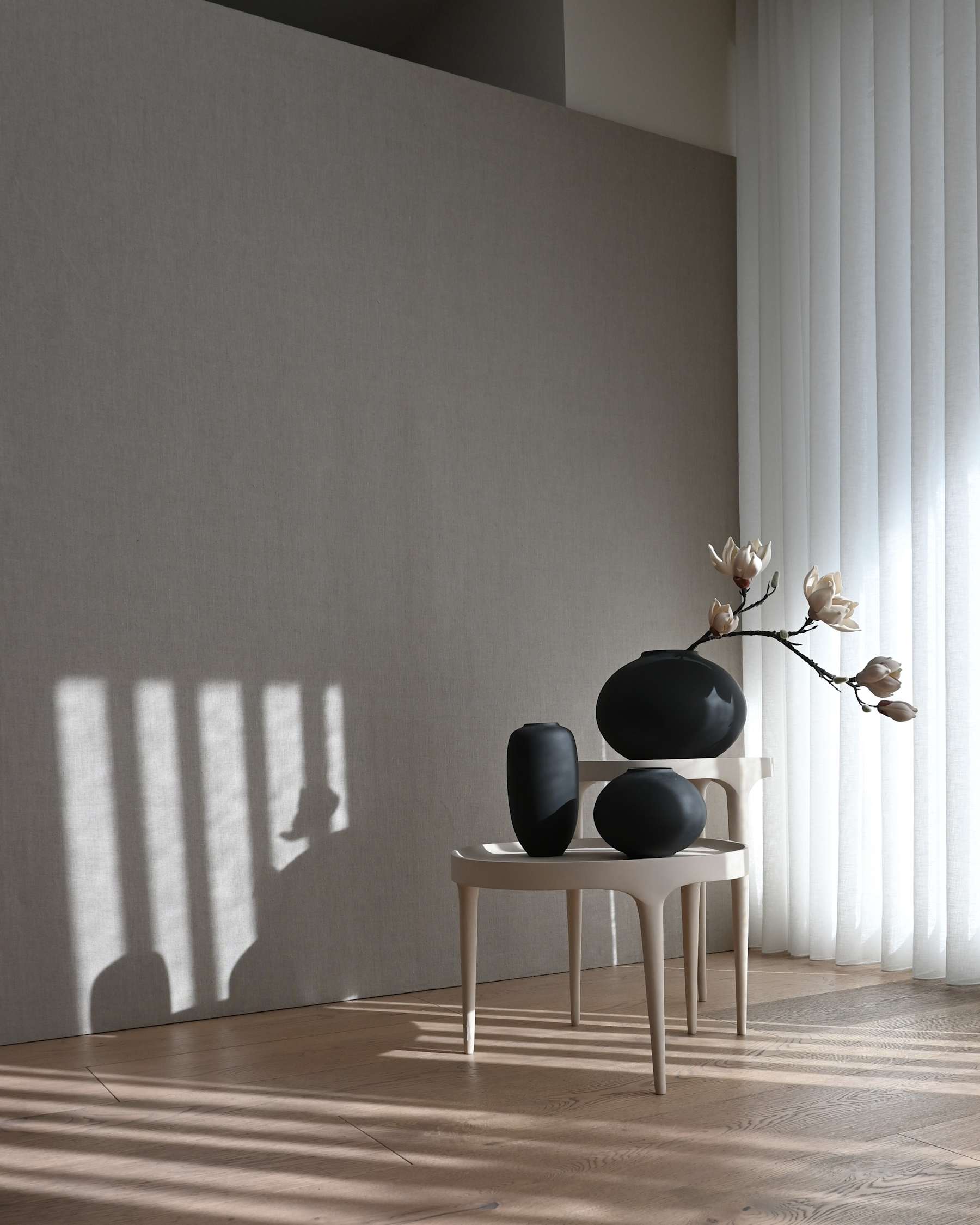 101 COPENHAGEN ΒΑΖΟ Βάζο Sunao Fat Petit Μαύρο Κεραμικό L18,5 x W18,5 x H14 101 COPENHAGEN