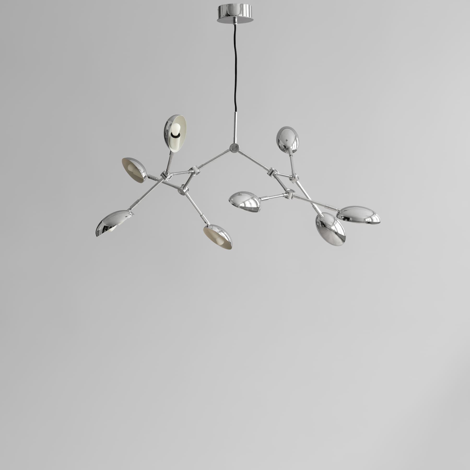 Φωτιστικό Οροφής Drop Mini - Αλουμίνιο Chrome ( 5m ) H55 x W81 x L106 cm 101 COPENHAGEN