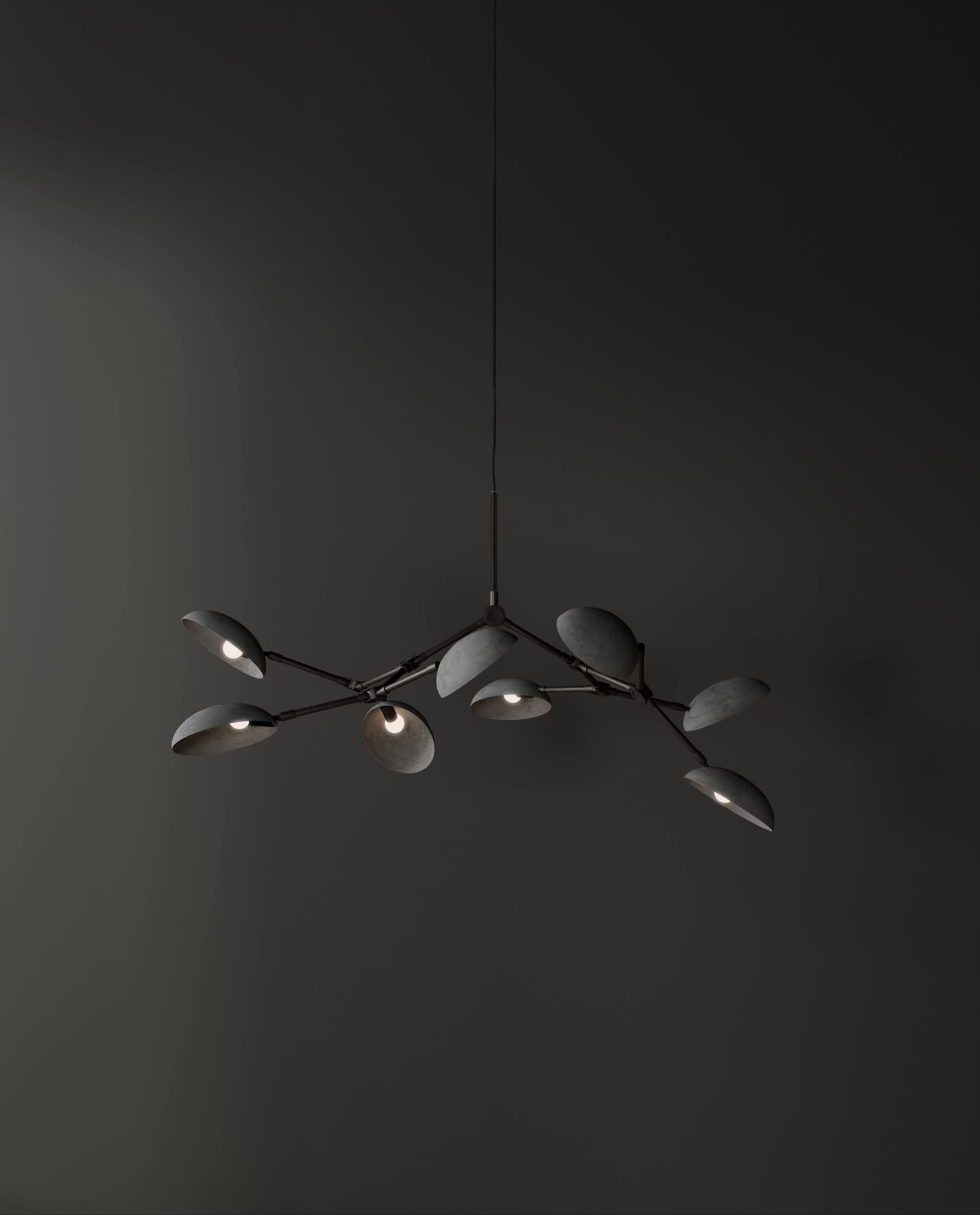 Φωτιστικό Οροφής Drop Chandelier Mini - Οξειδωμένο Αλουμίνιο Σίδερο L111 x W78,5 x H54 cm 101 COPENHAGEN