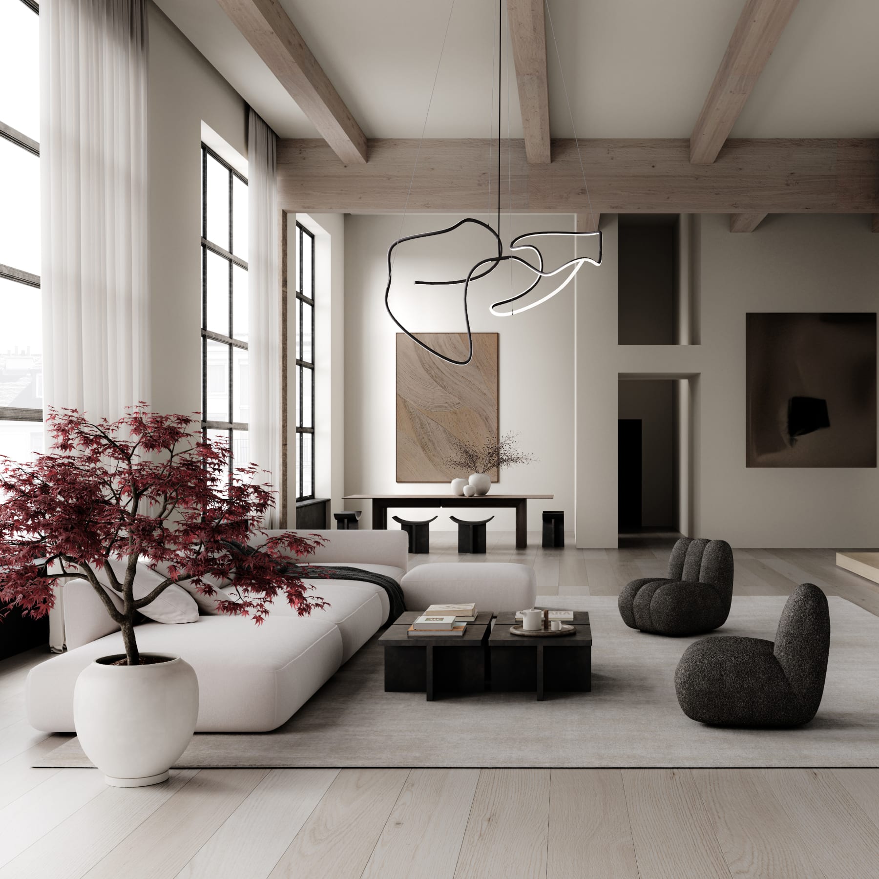 101 COPENHAGEN ΓΛΑΣΤΡΑ Γλάστρα Sunao Μεγάλη Μπερχ 53x53x34.5 101 COPENHAGEN