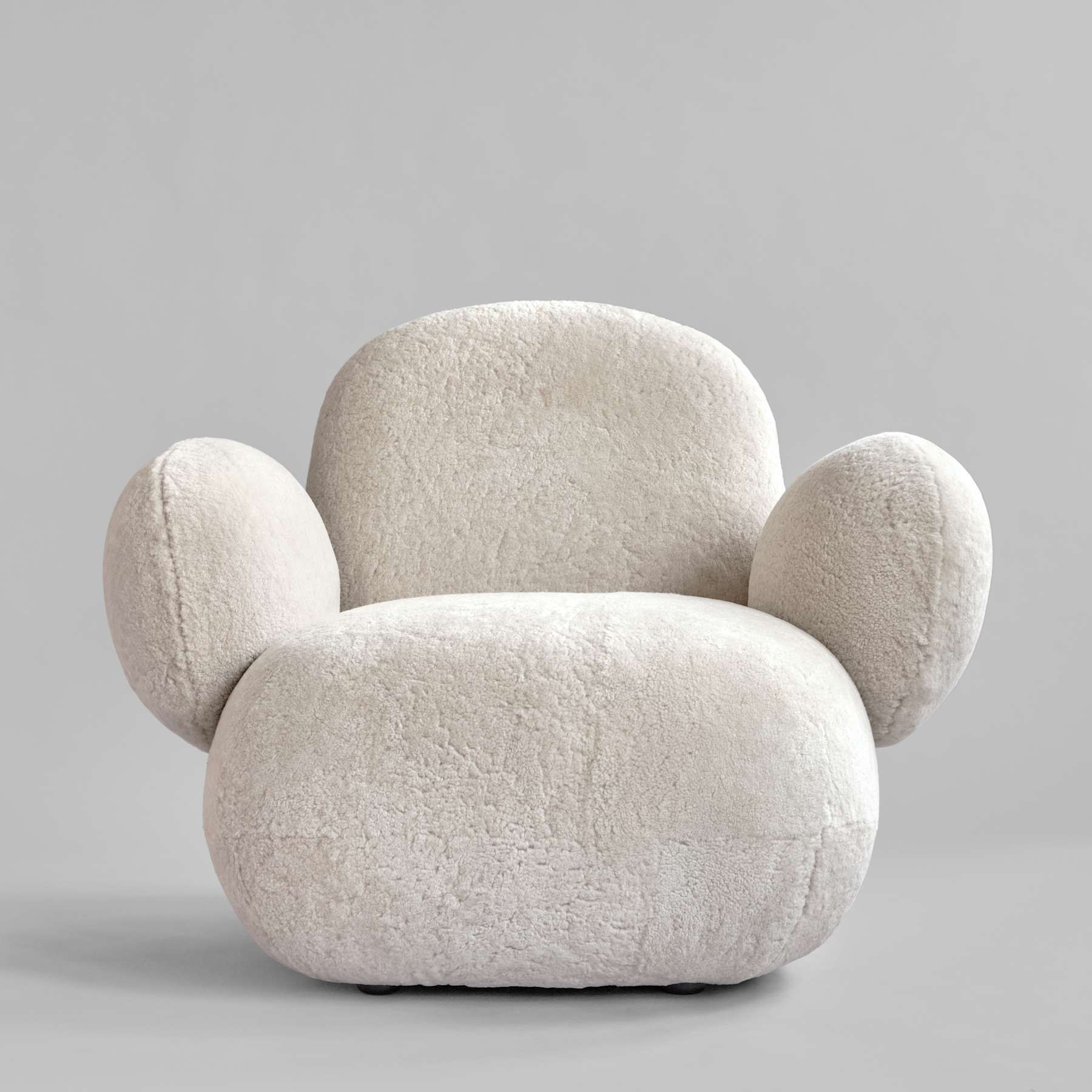 Πολυθρόνα Toe Armchair Flat / Sandshell / Sheepskin L94 x W100 x H80 101 COPENHAGEN